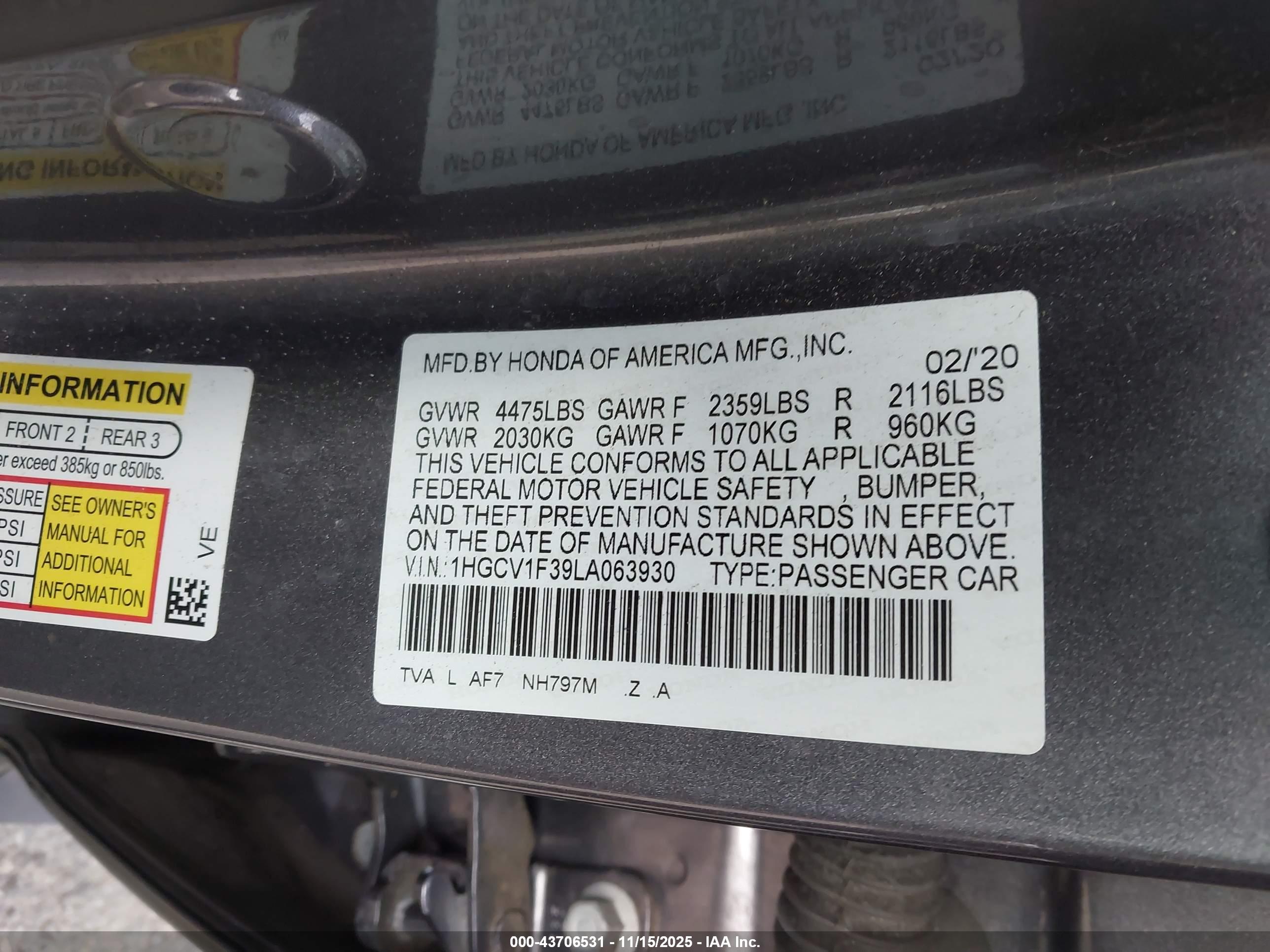 HONDA ACCORD image 9