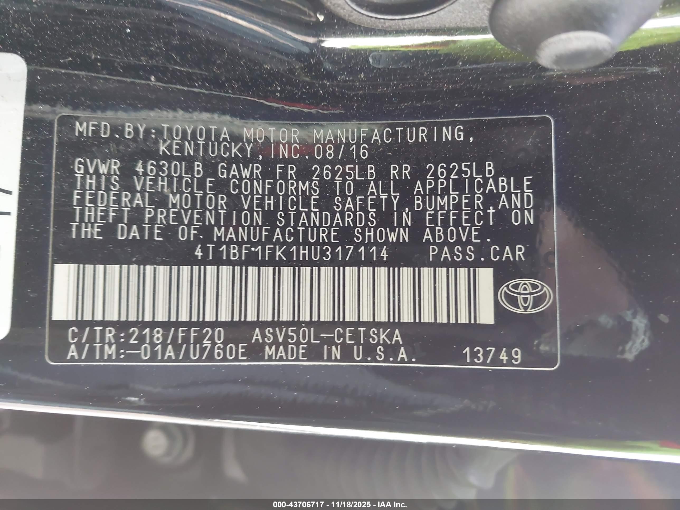 TOYOTA CAMRY image 9