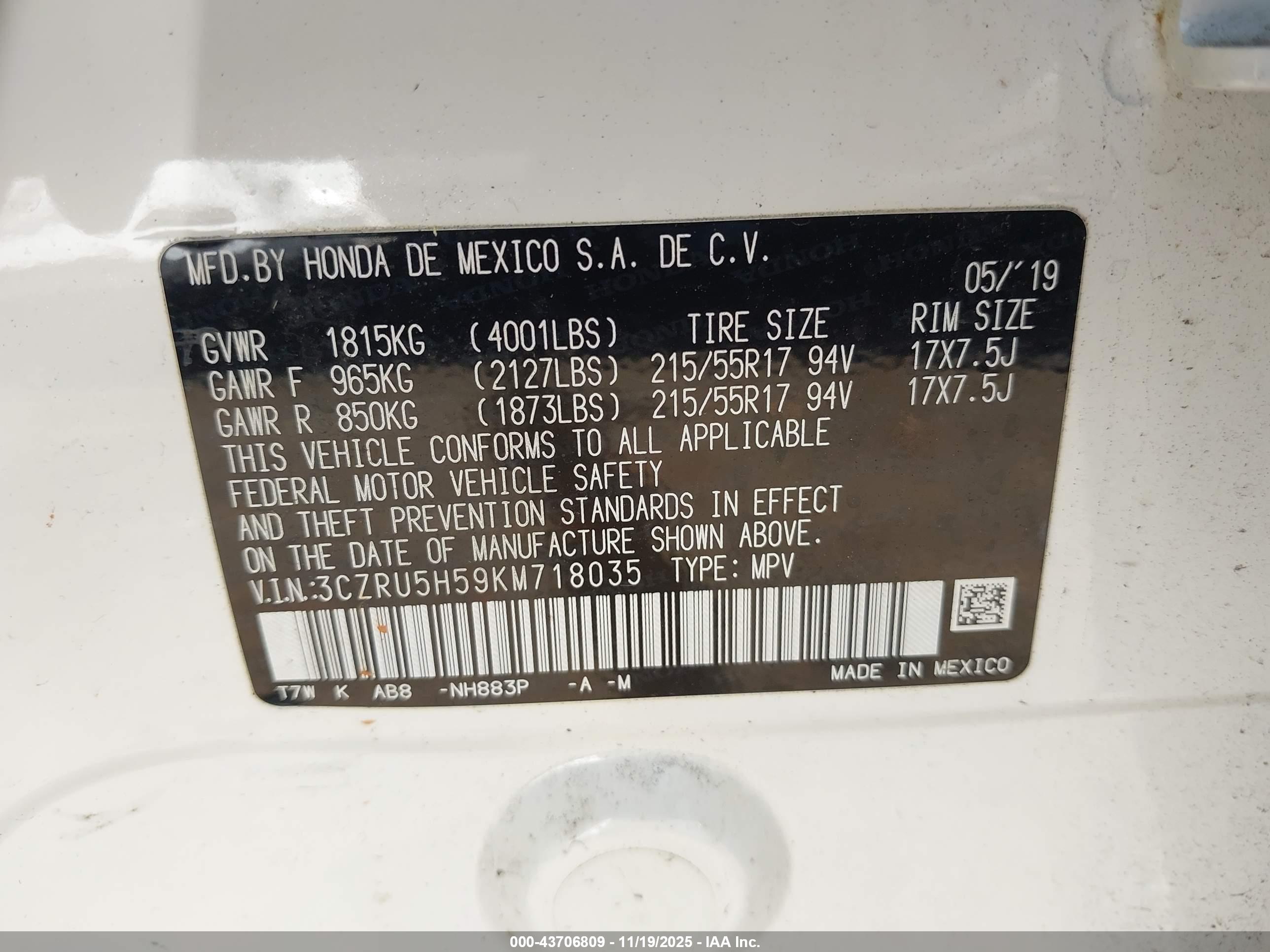 HONDA HR-V image 9