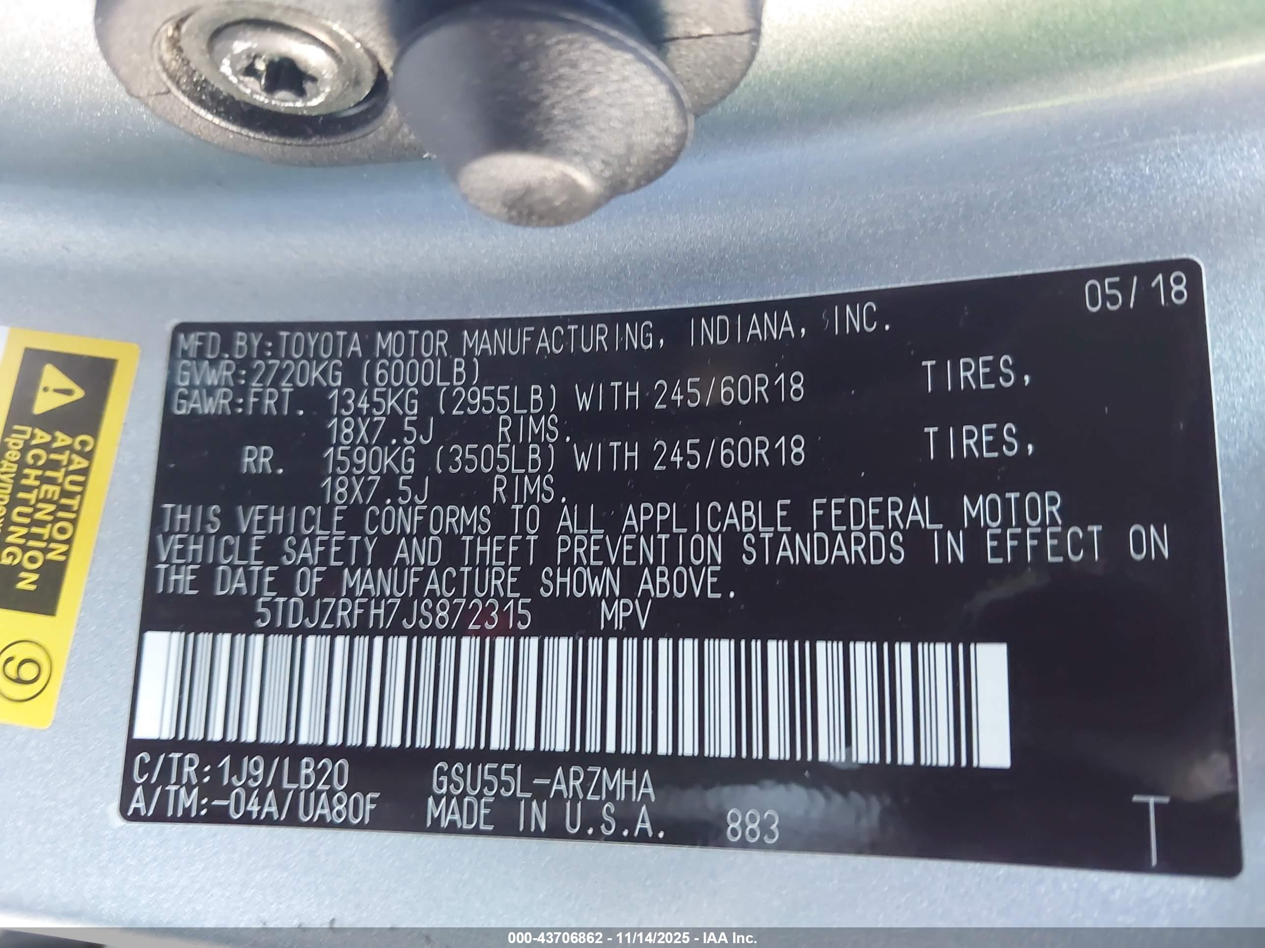 TOYOTA HIGHLANDER image 9