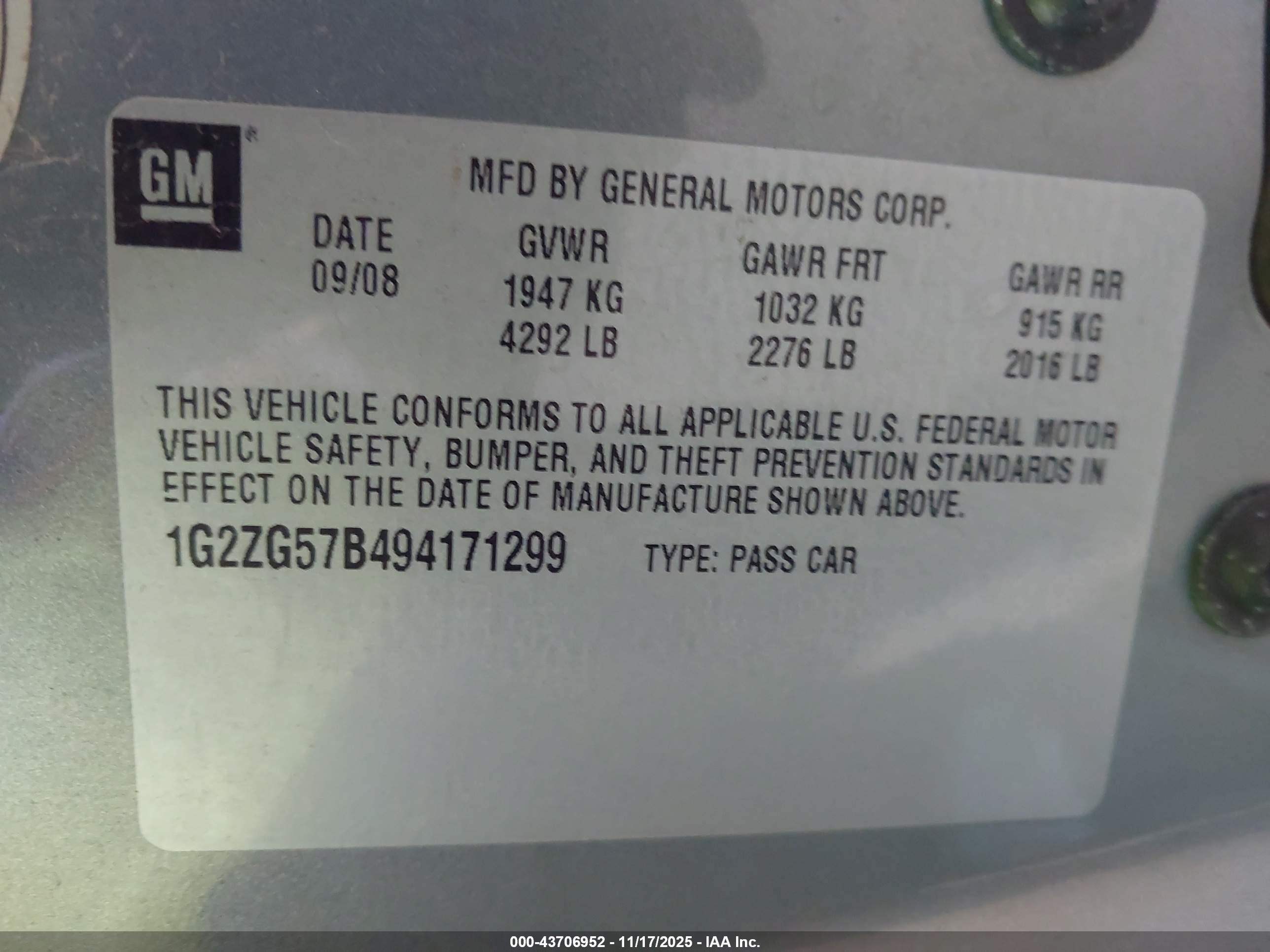 PONTIAC G6 image 9