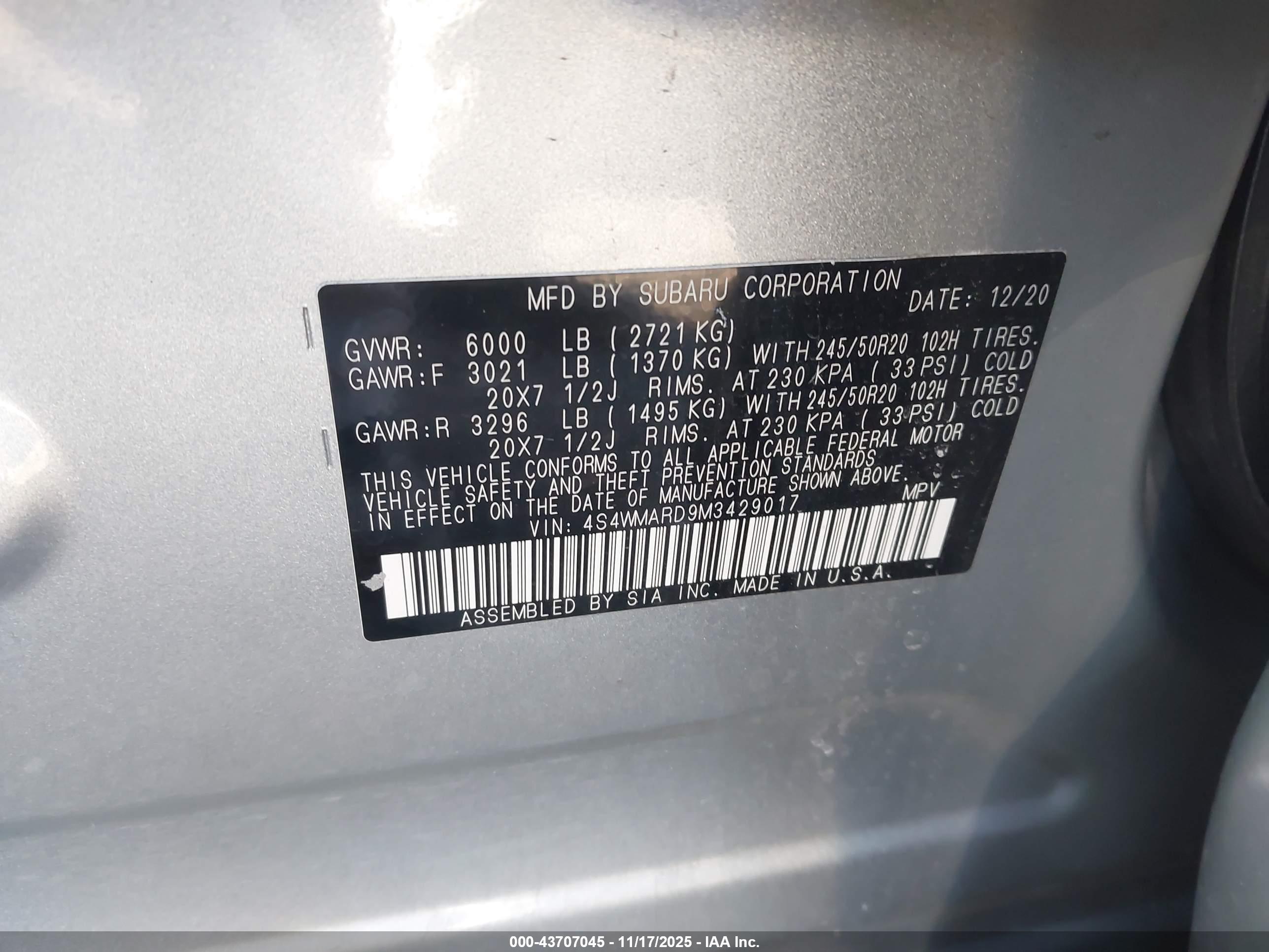 SUBARU ASCENT image 9