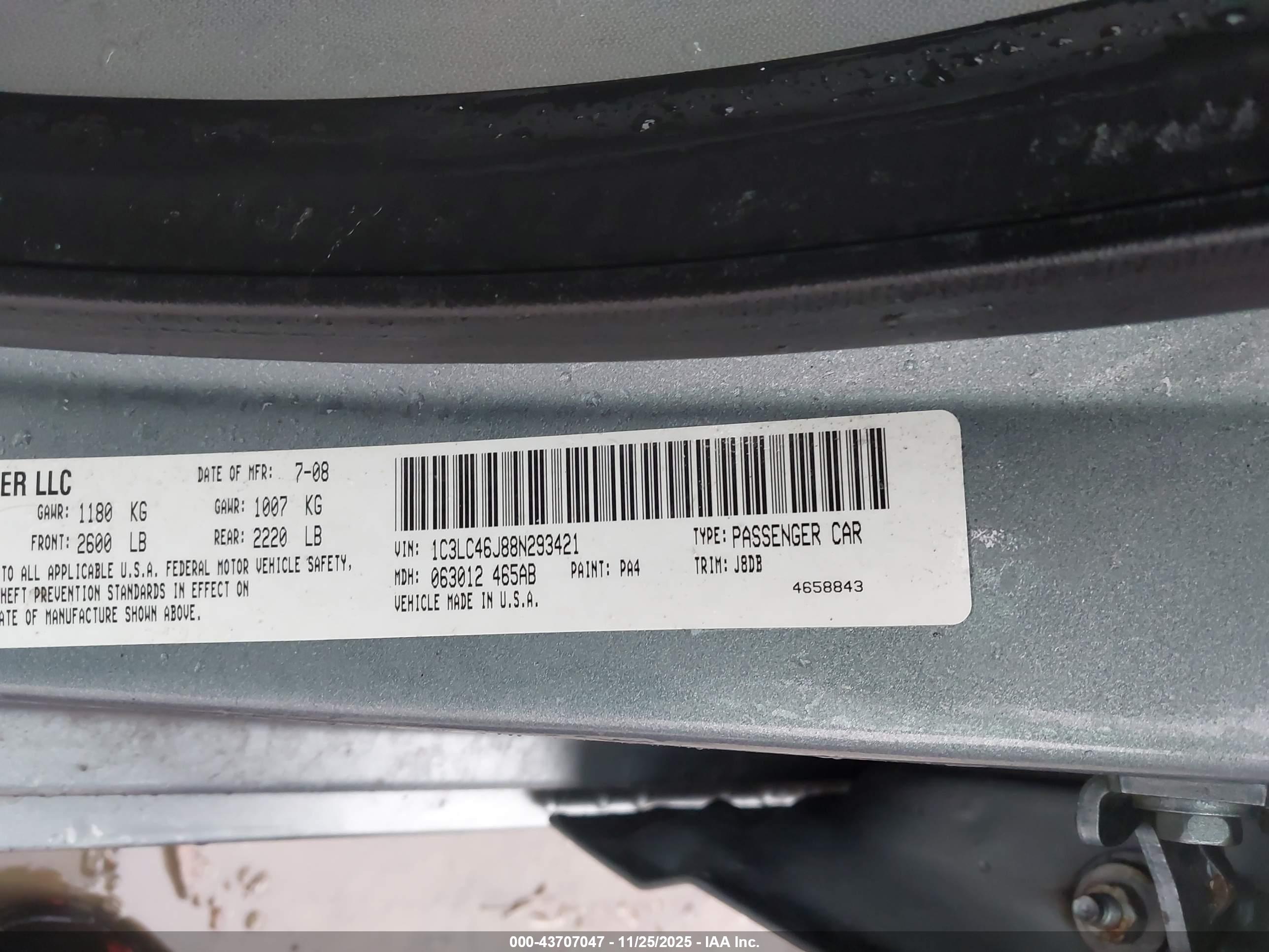 CHRYSLER SEBRING image 9