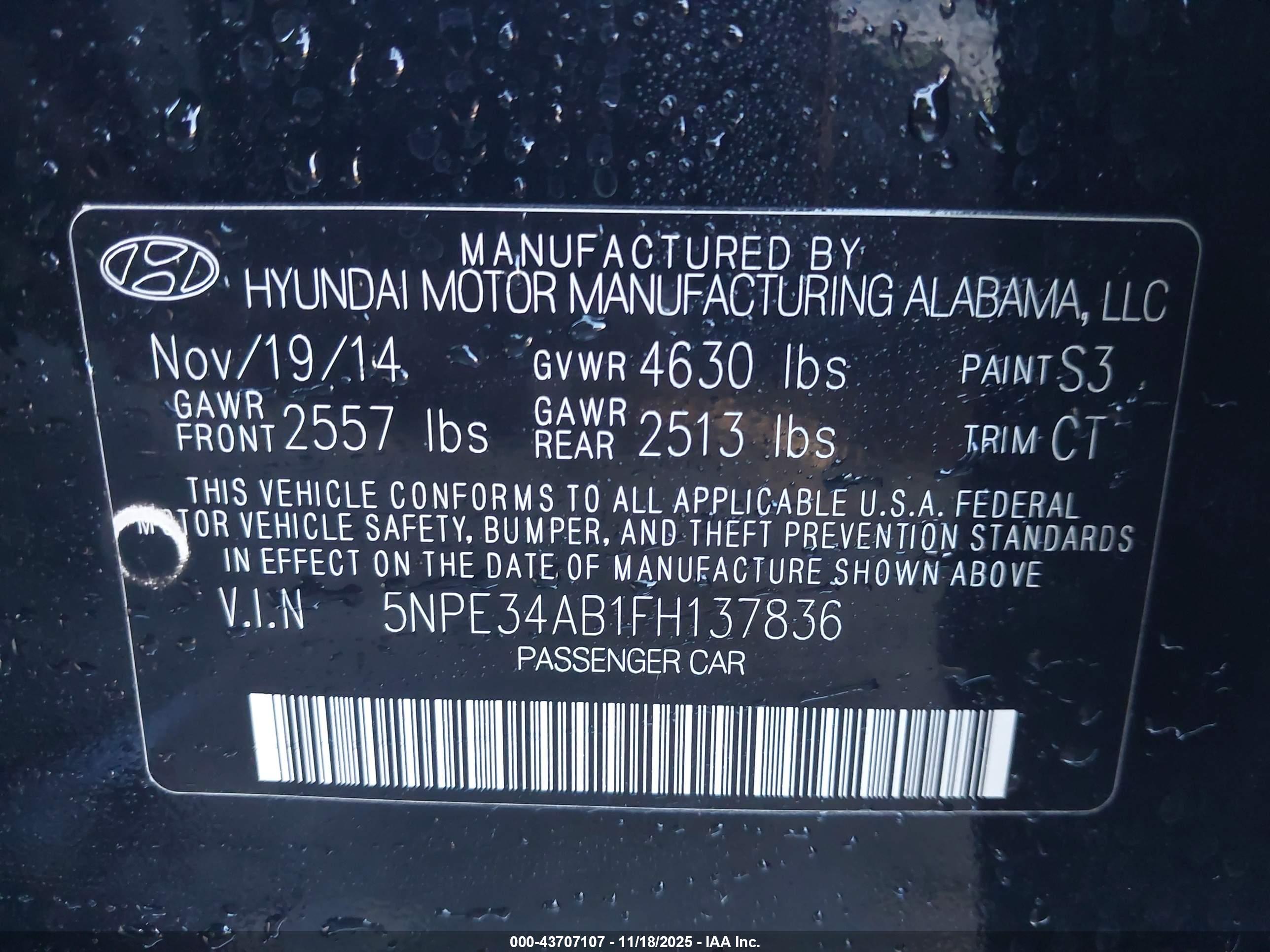 HYUNDAI SONATA image 9