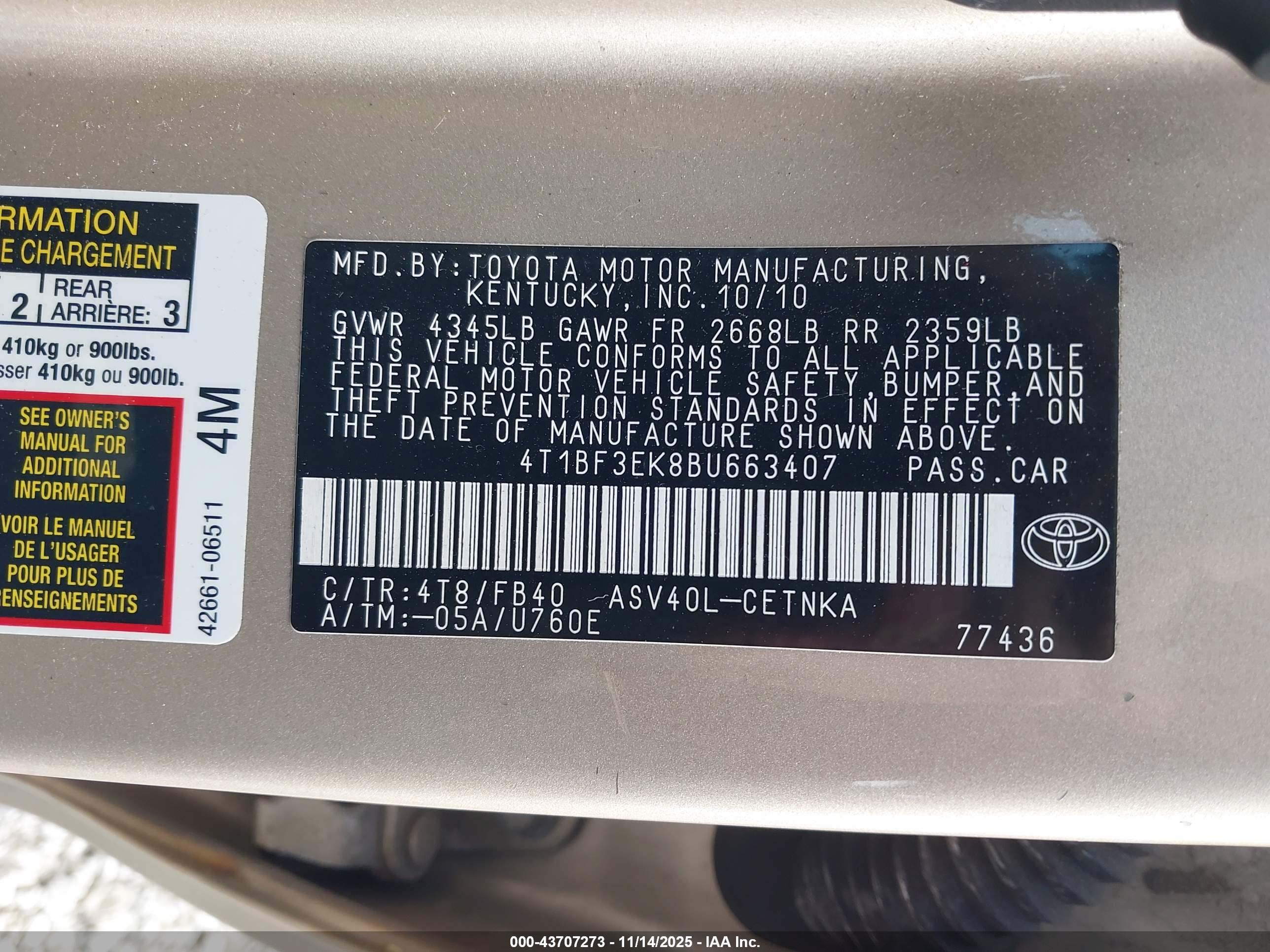TOYOTA CAMRY image 9