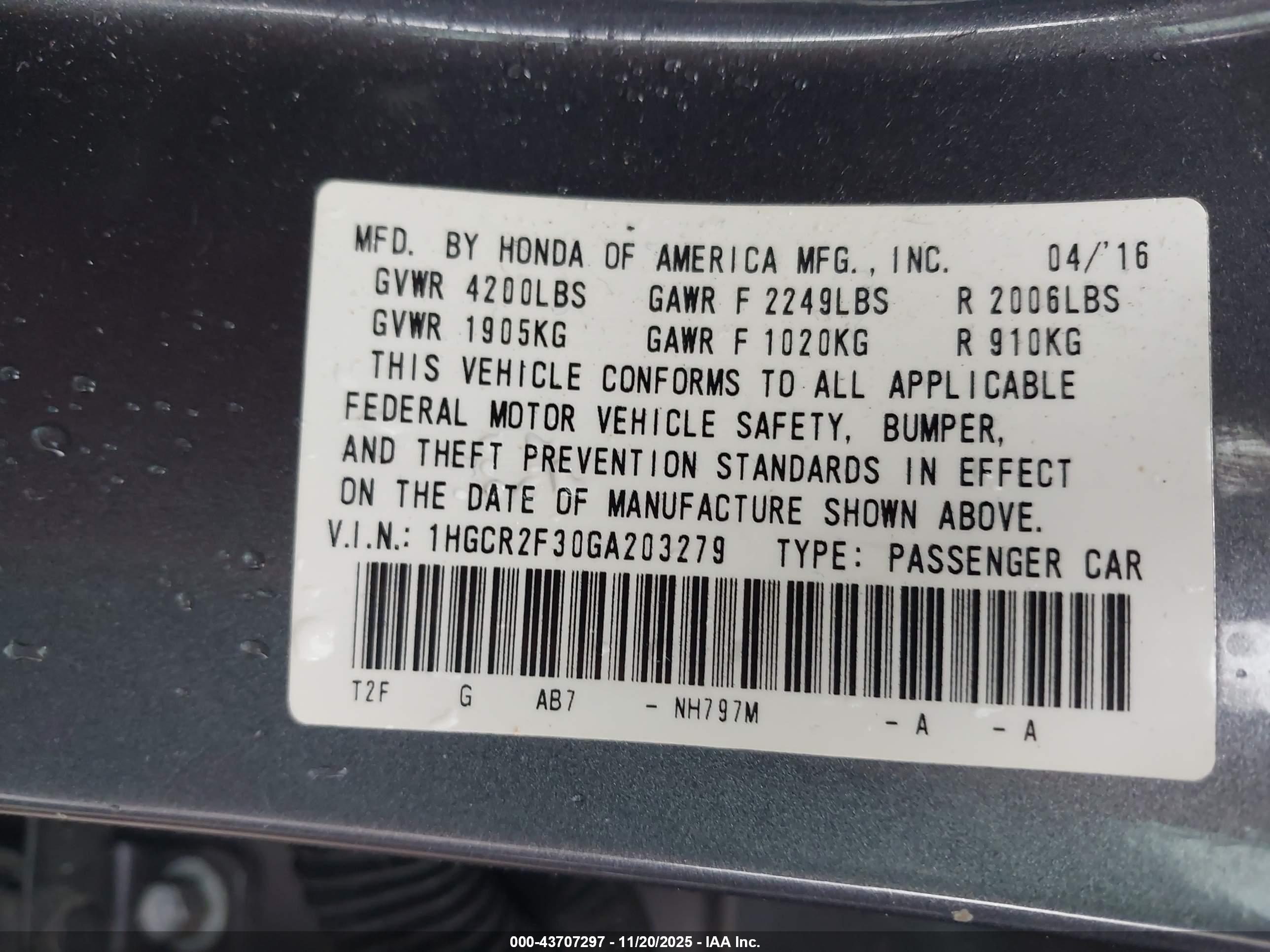 HONDA ACCORD image 9