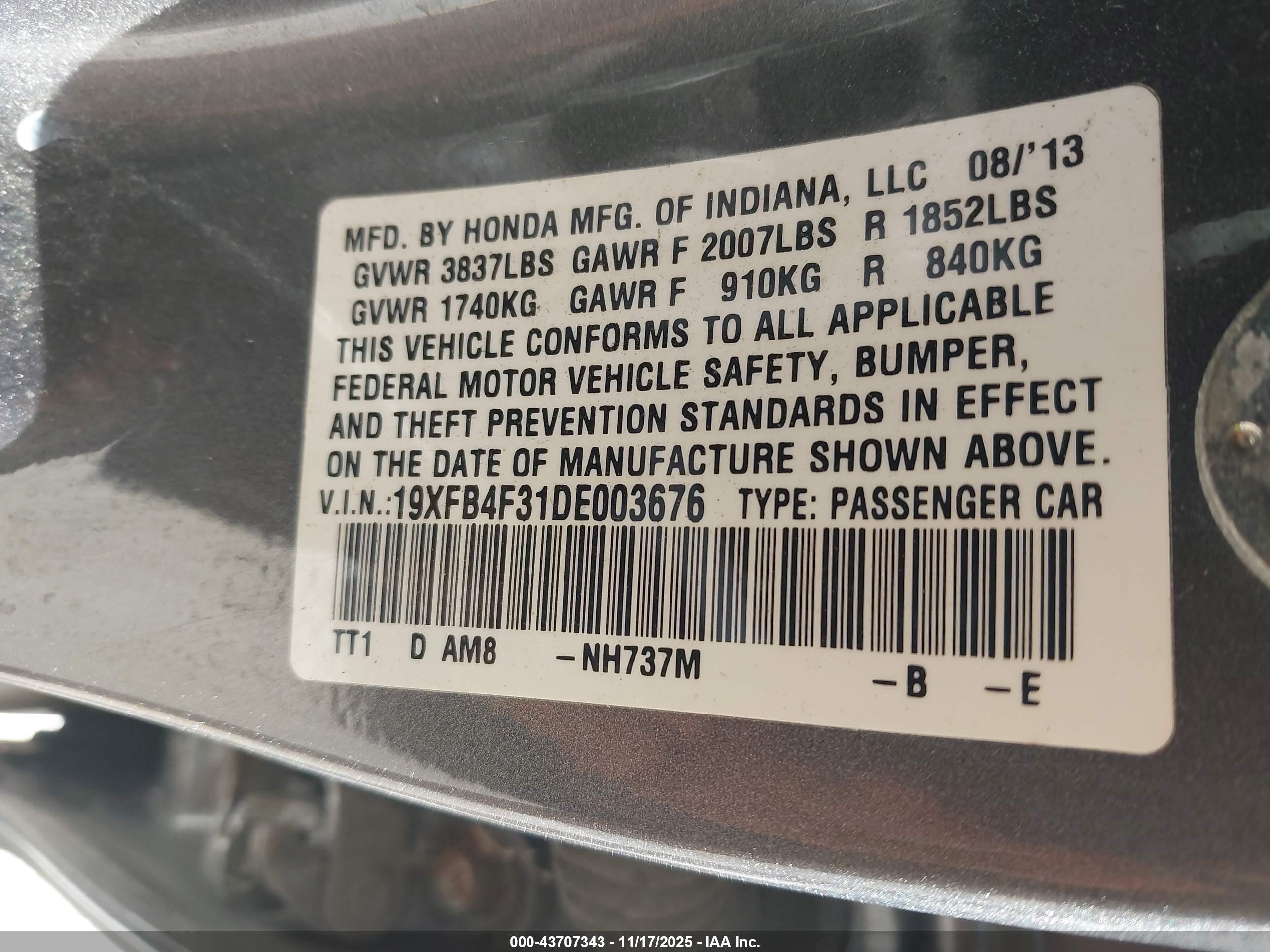 HONDA CIVIC image 9