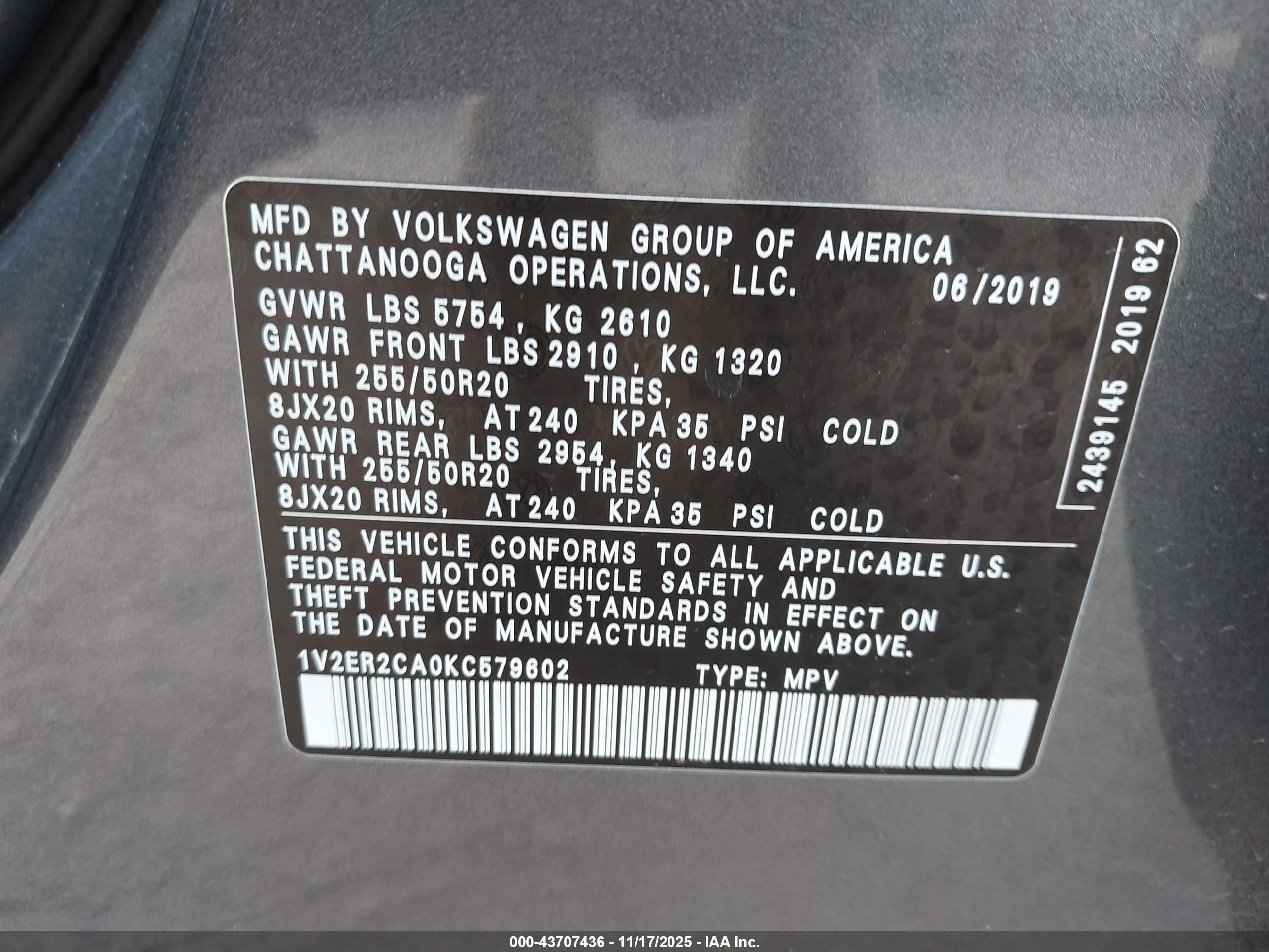 VOLKSWAGEN ATLAS image 9