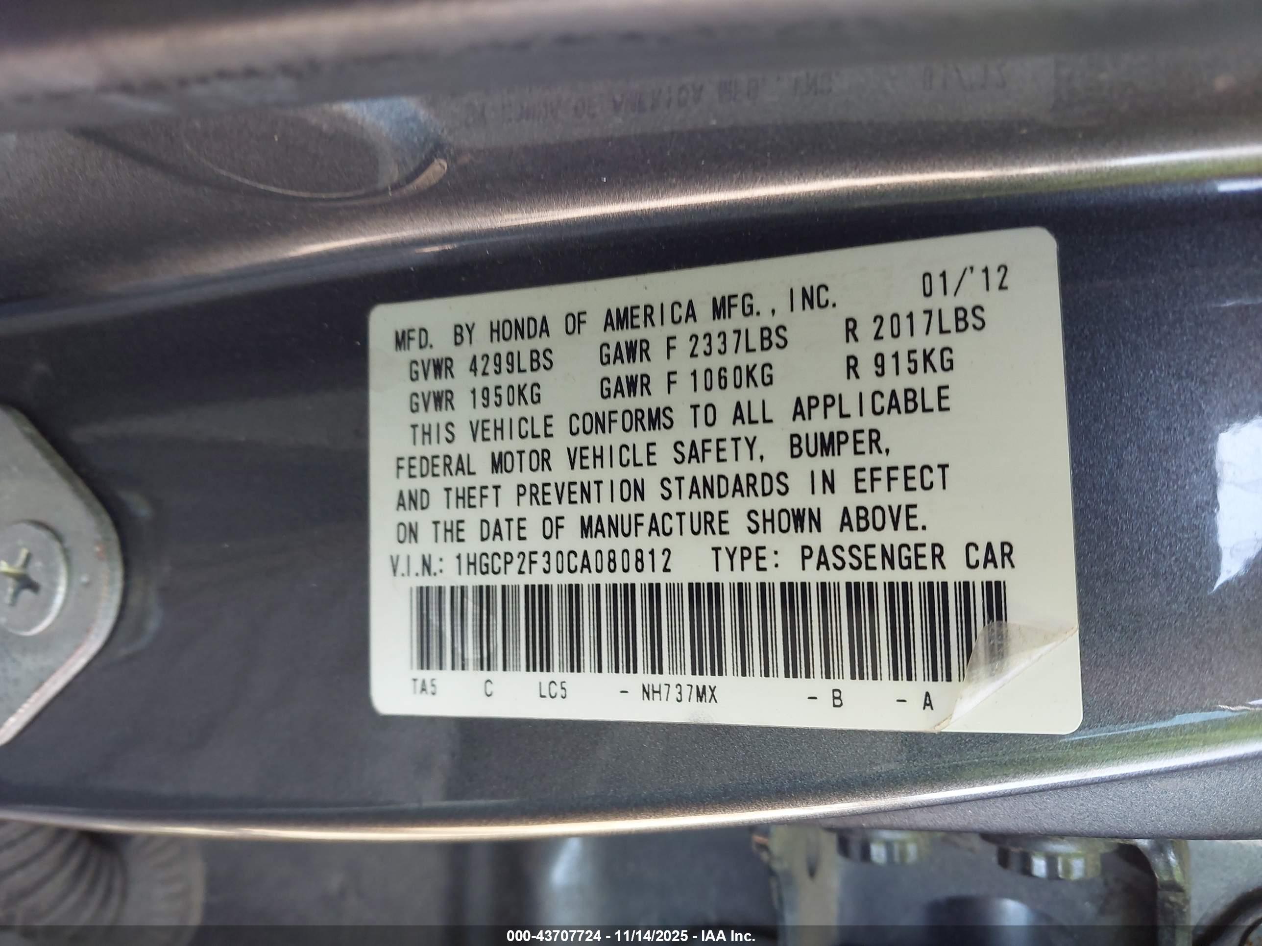 HONDA ACCORD image 9