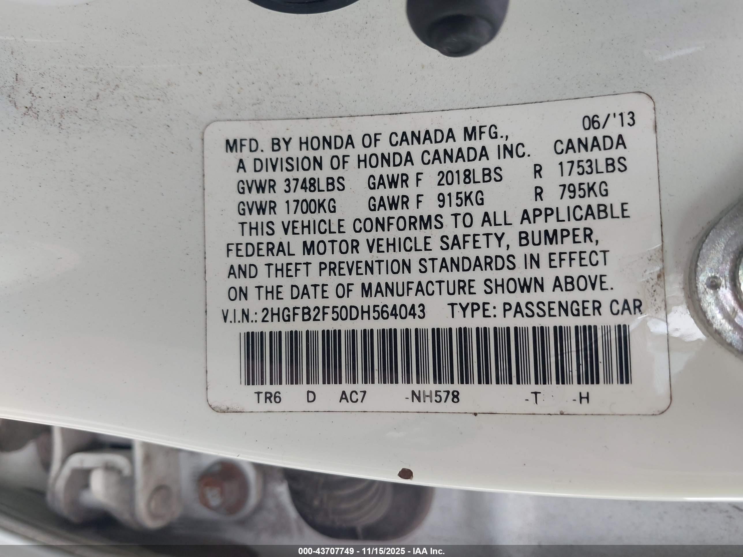 HONDA CIVIC image 9