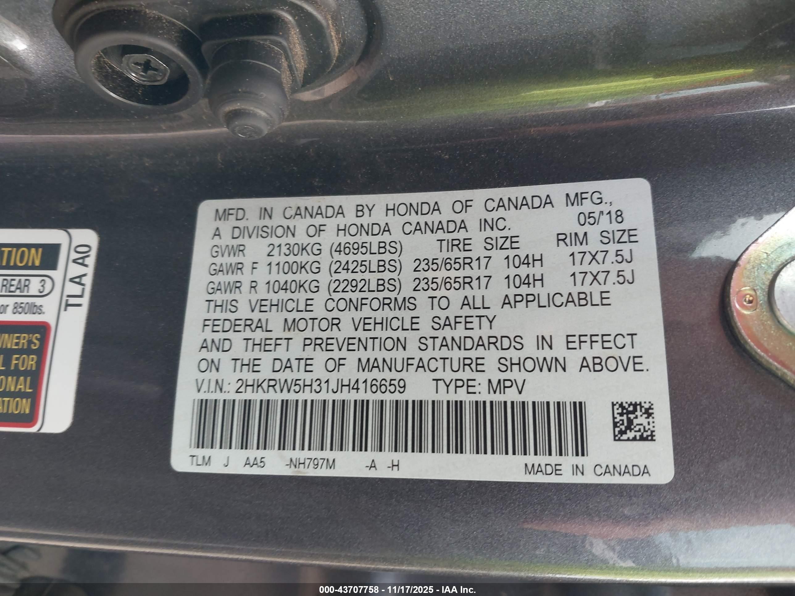 HONDA CR-V image 9