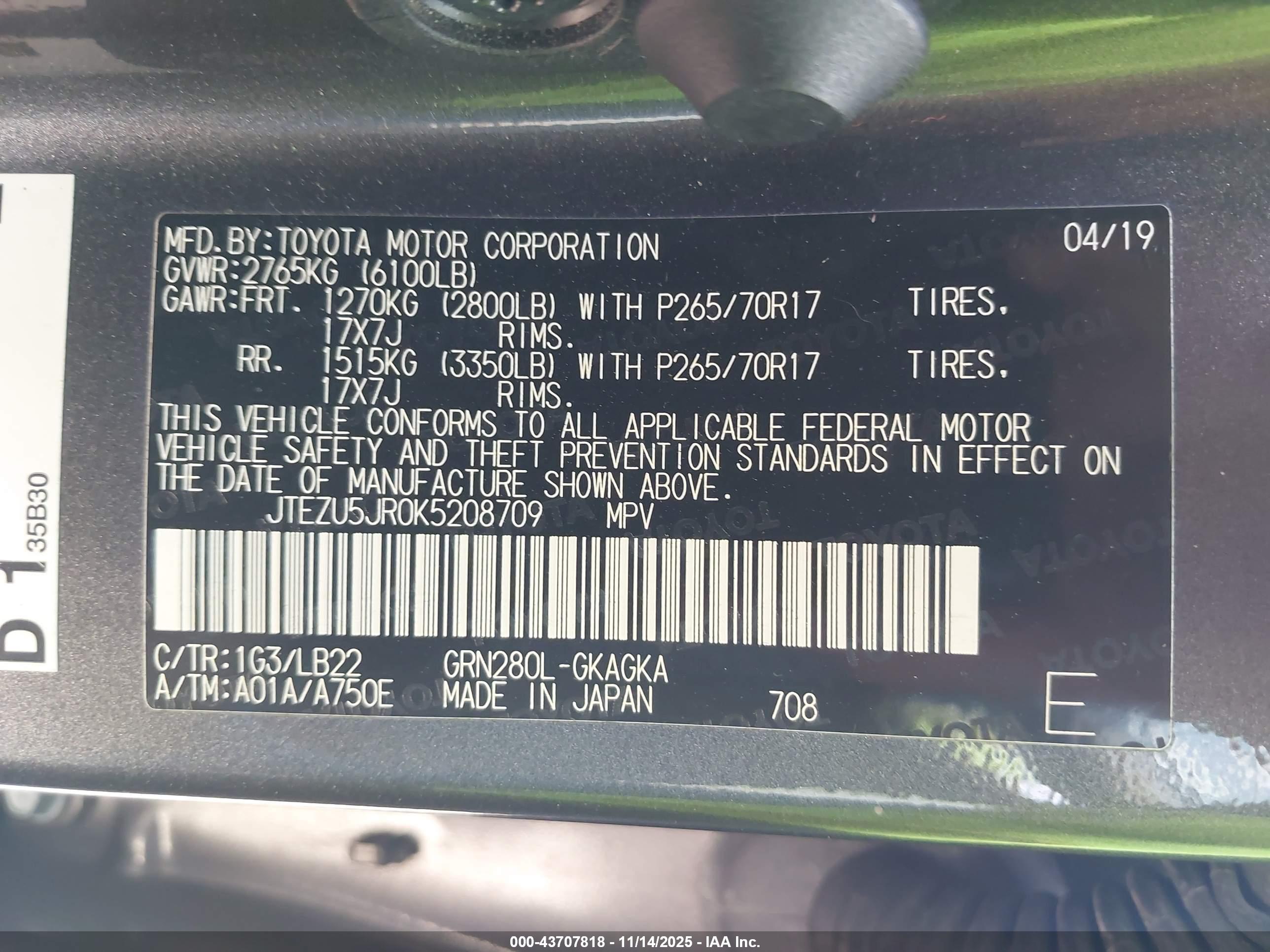 TOYOTA 4RUNNER image 9