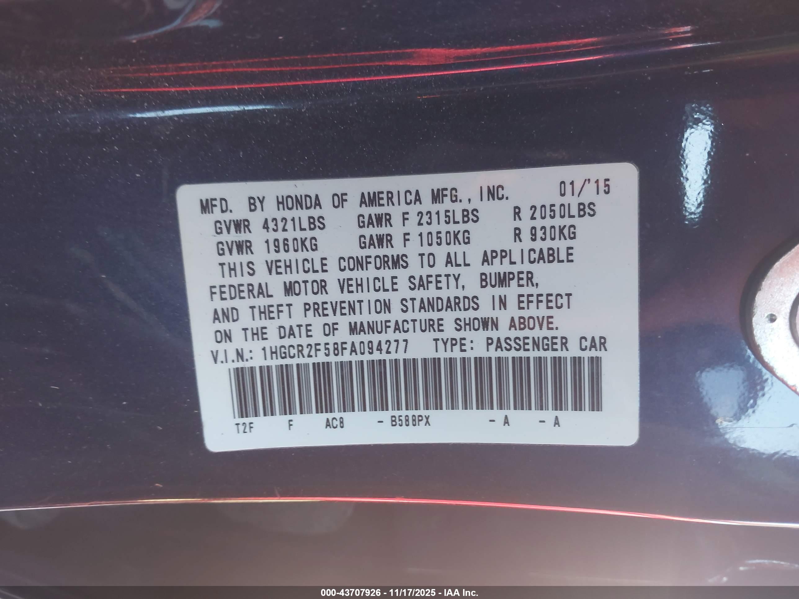 HONDA ACCORD image 9