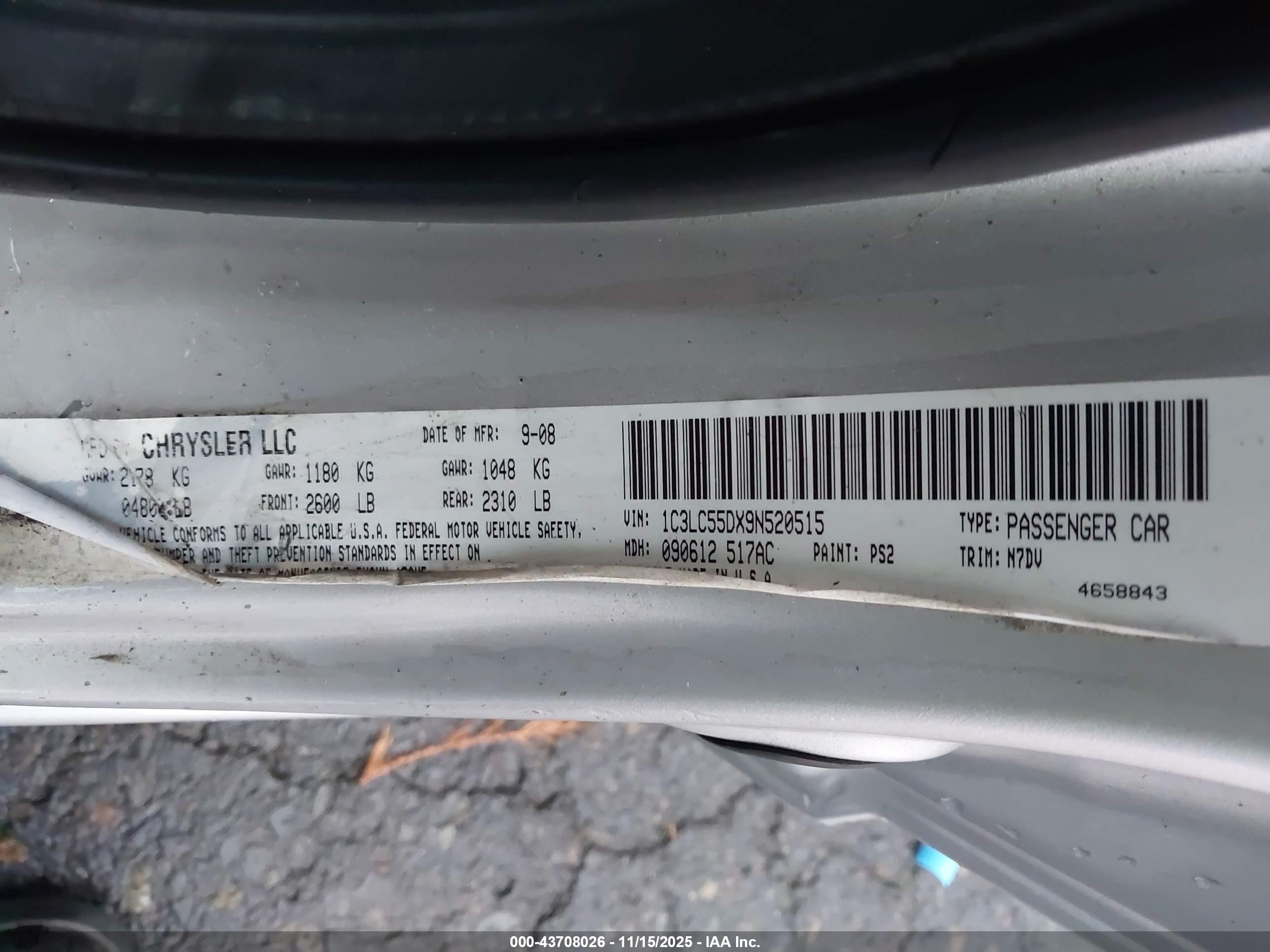 CHRYSLER SEBRING image 9