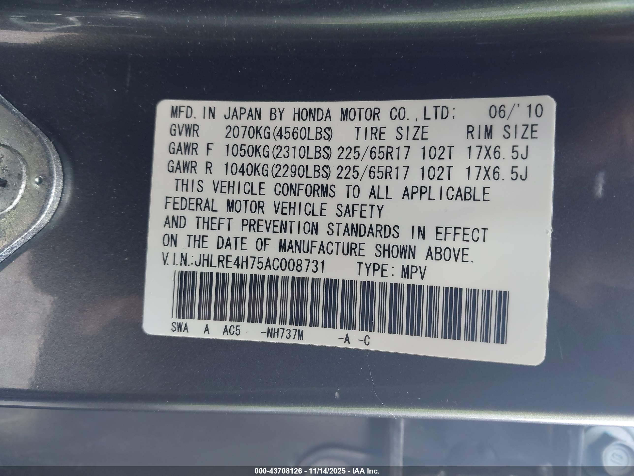 HONDA CR-V image 9