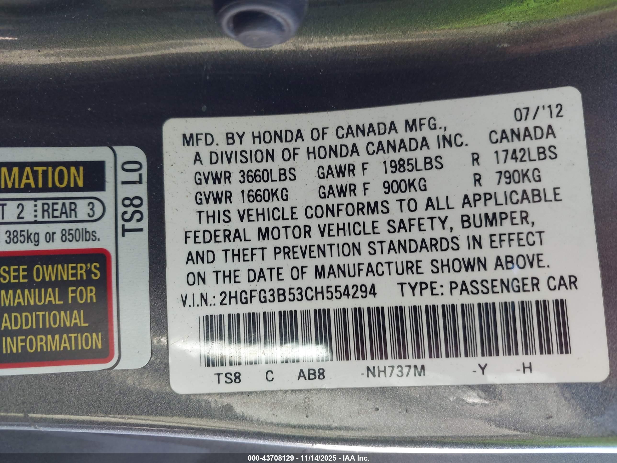HONDA CIVIC image 9