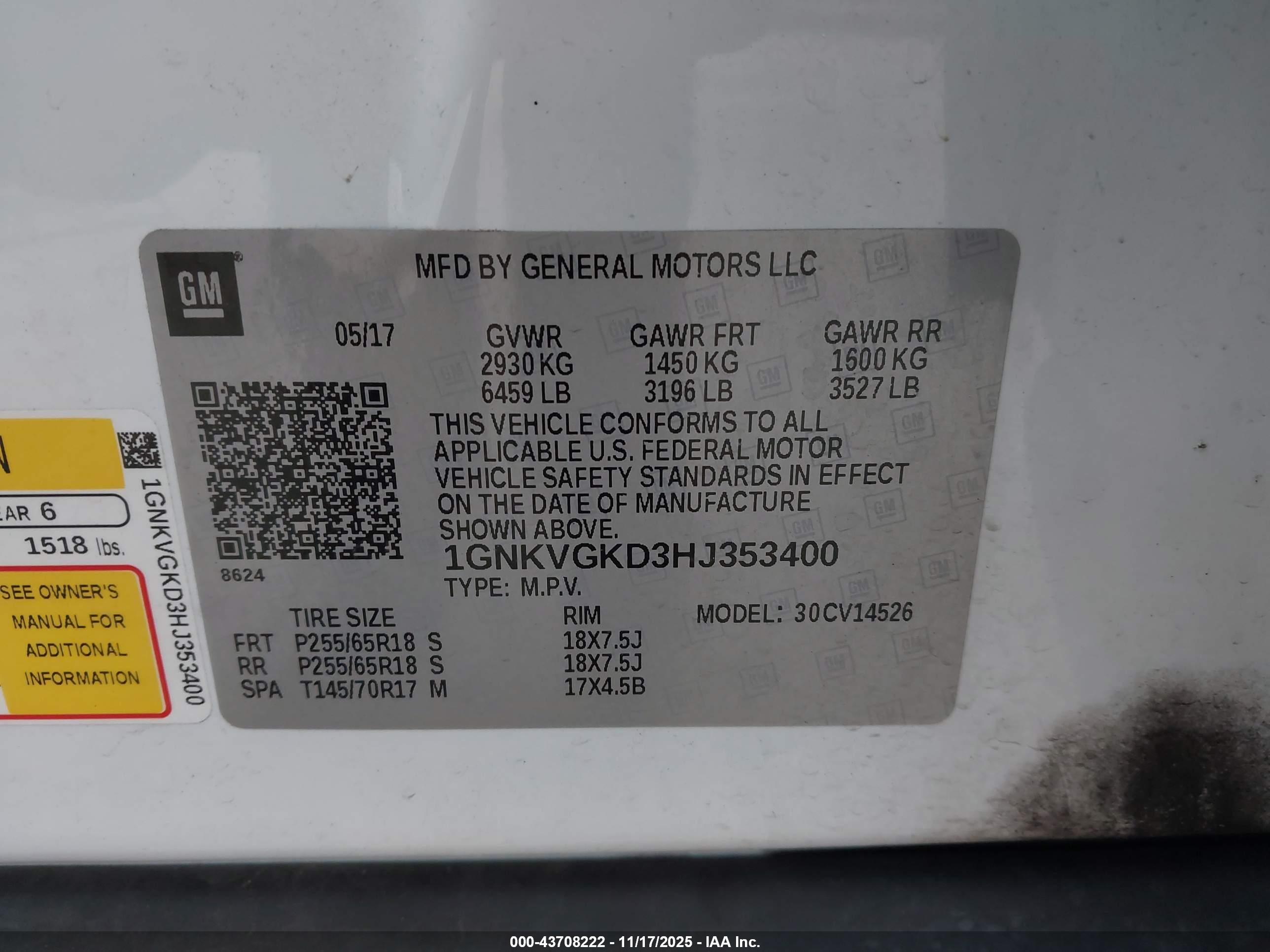 CHEVROLET TRAVERSE image 9