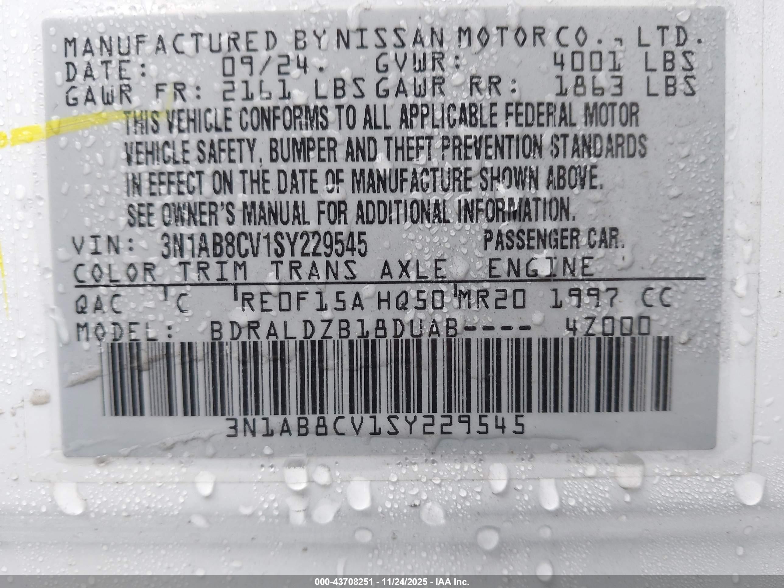 NISSAN SENTRA image 9