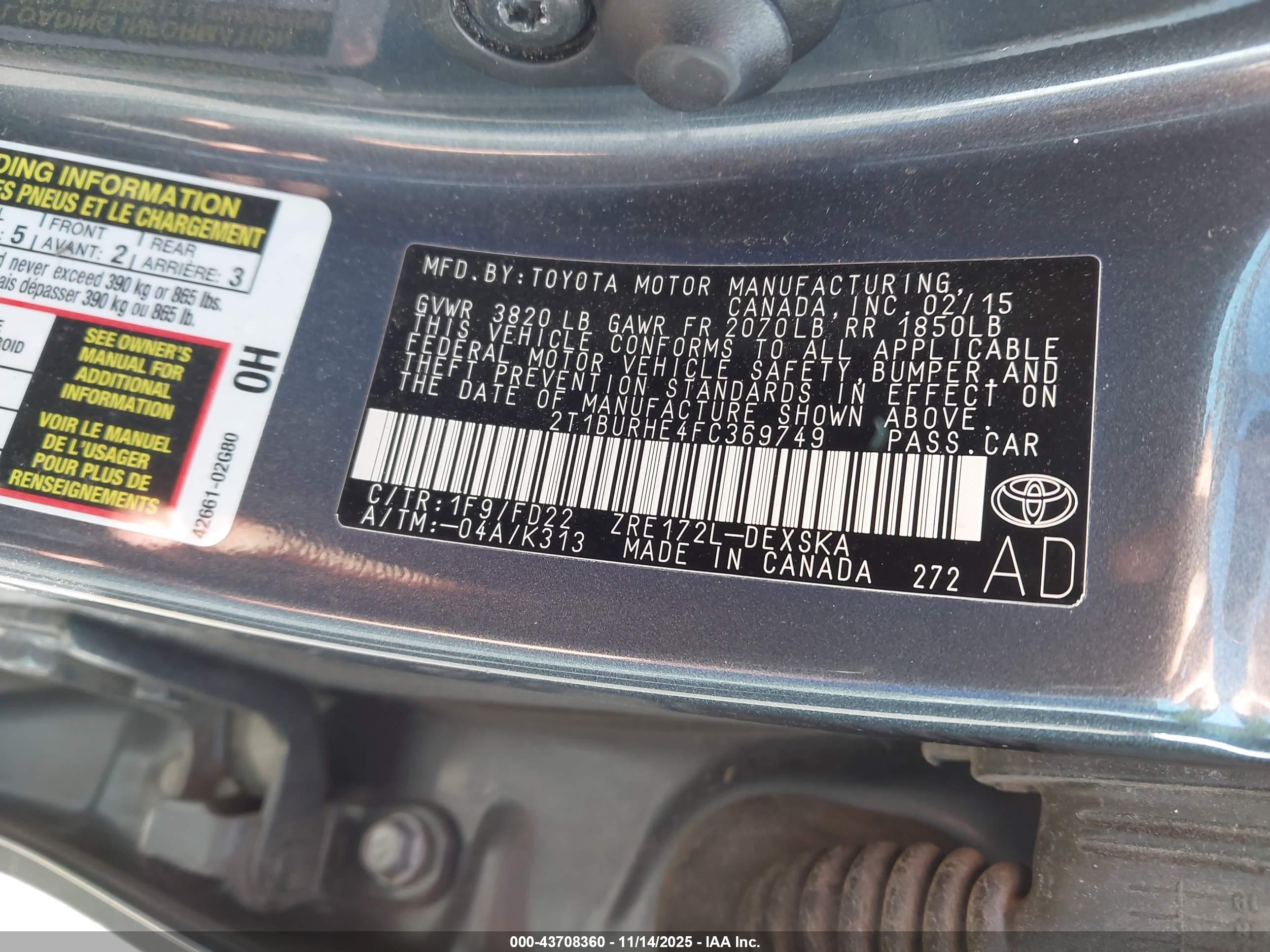 TOYOTA COROLLA image 9