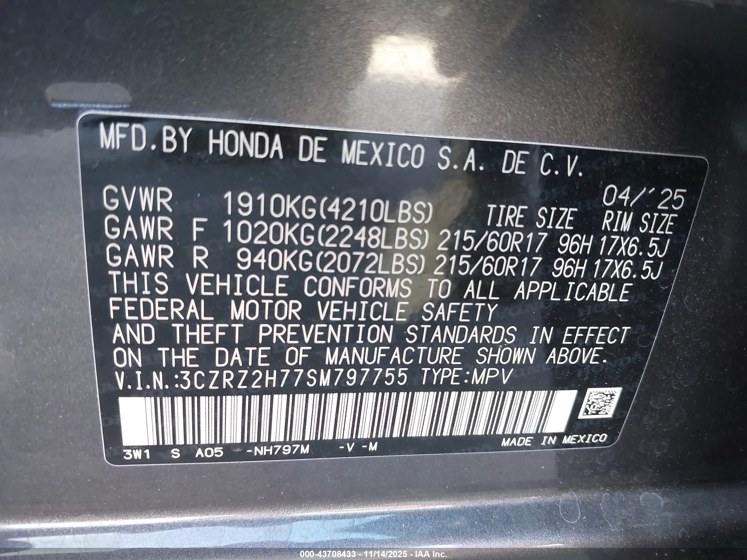 HONDA HR-V image 9