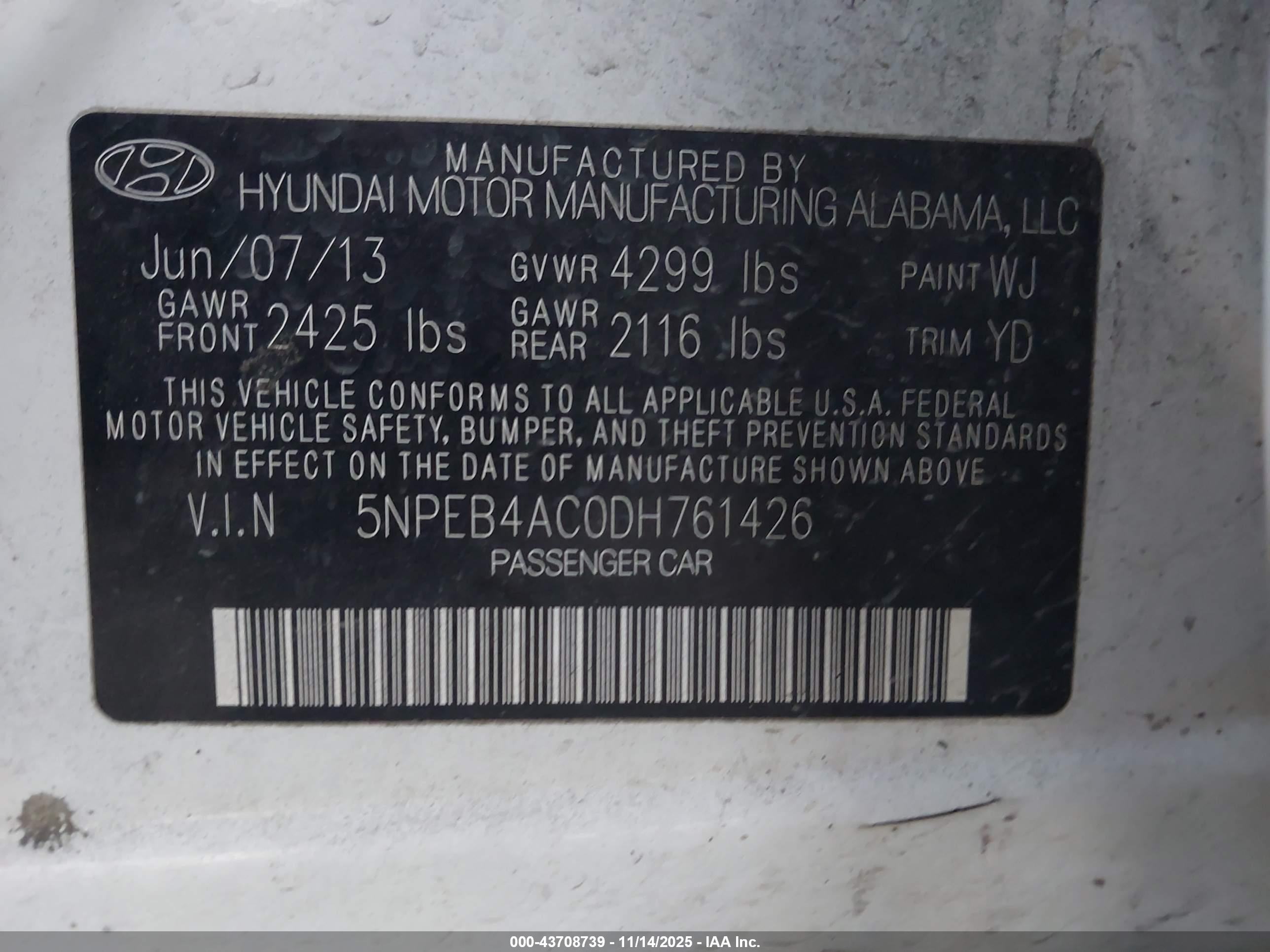 HYUNDAI SONATA image 9