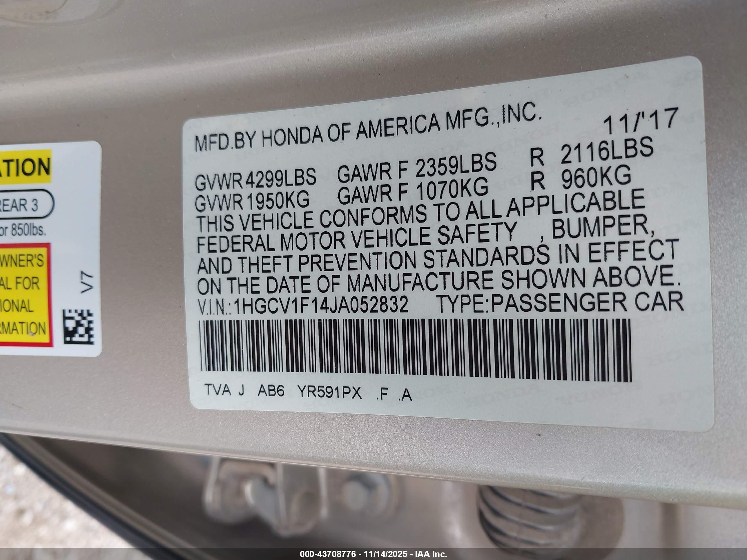 HONDA ACCORD image 9