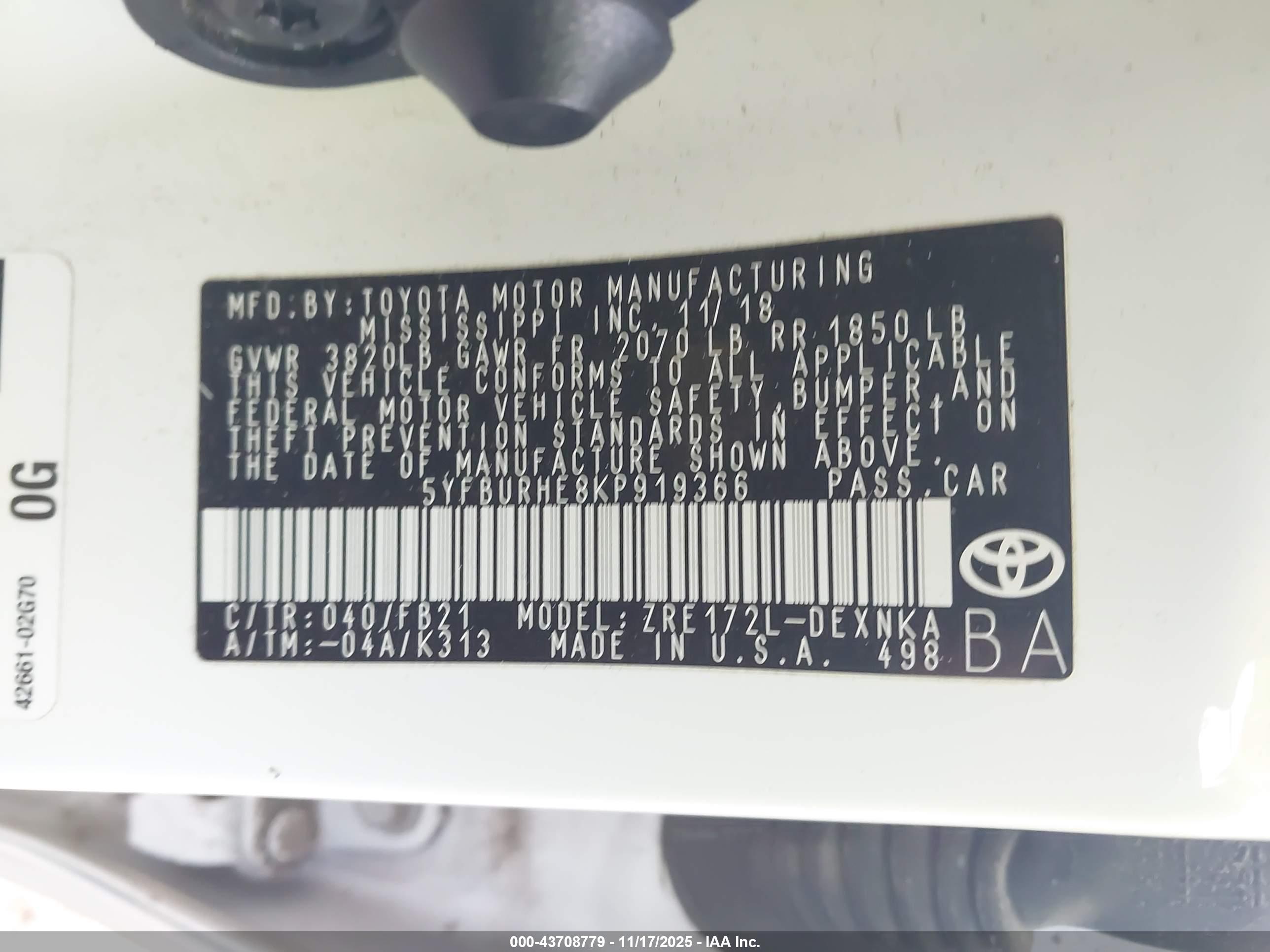 TOYOTA COROLLA image 9