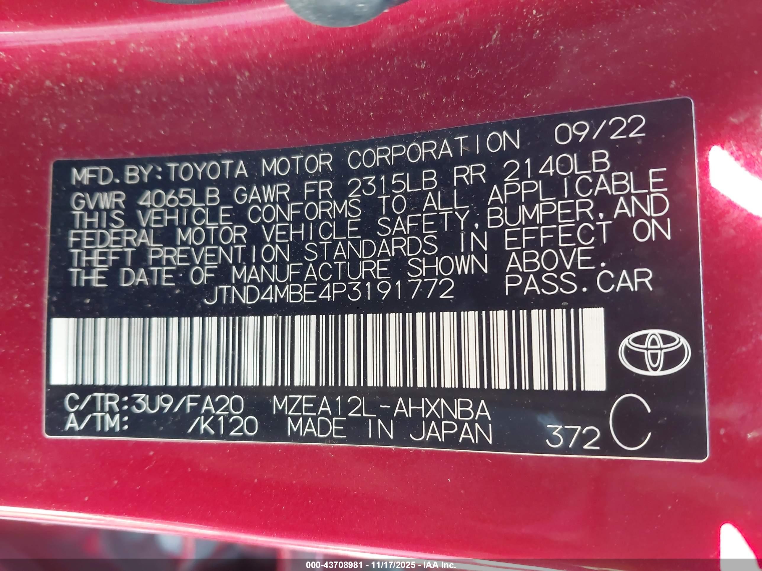 TOYOTA COROLLA image 9