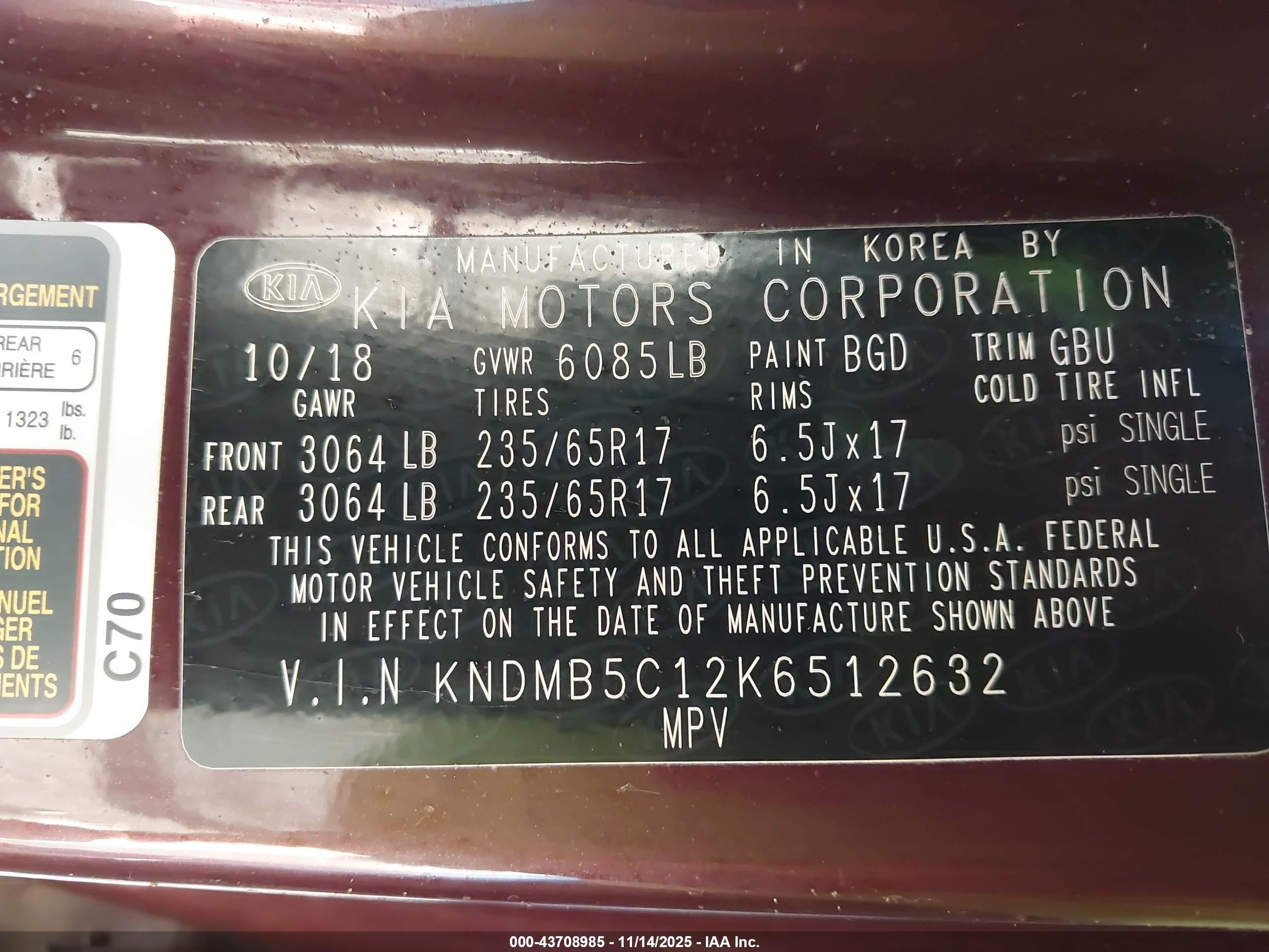 KIA SEDONA image 9