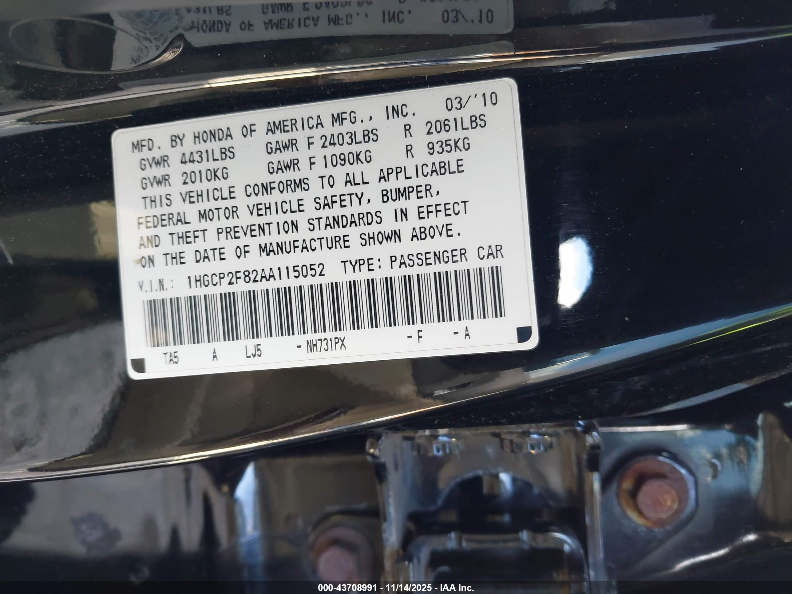 HONDA ACCORD image 9