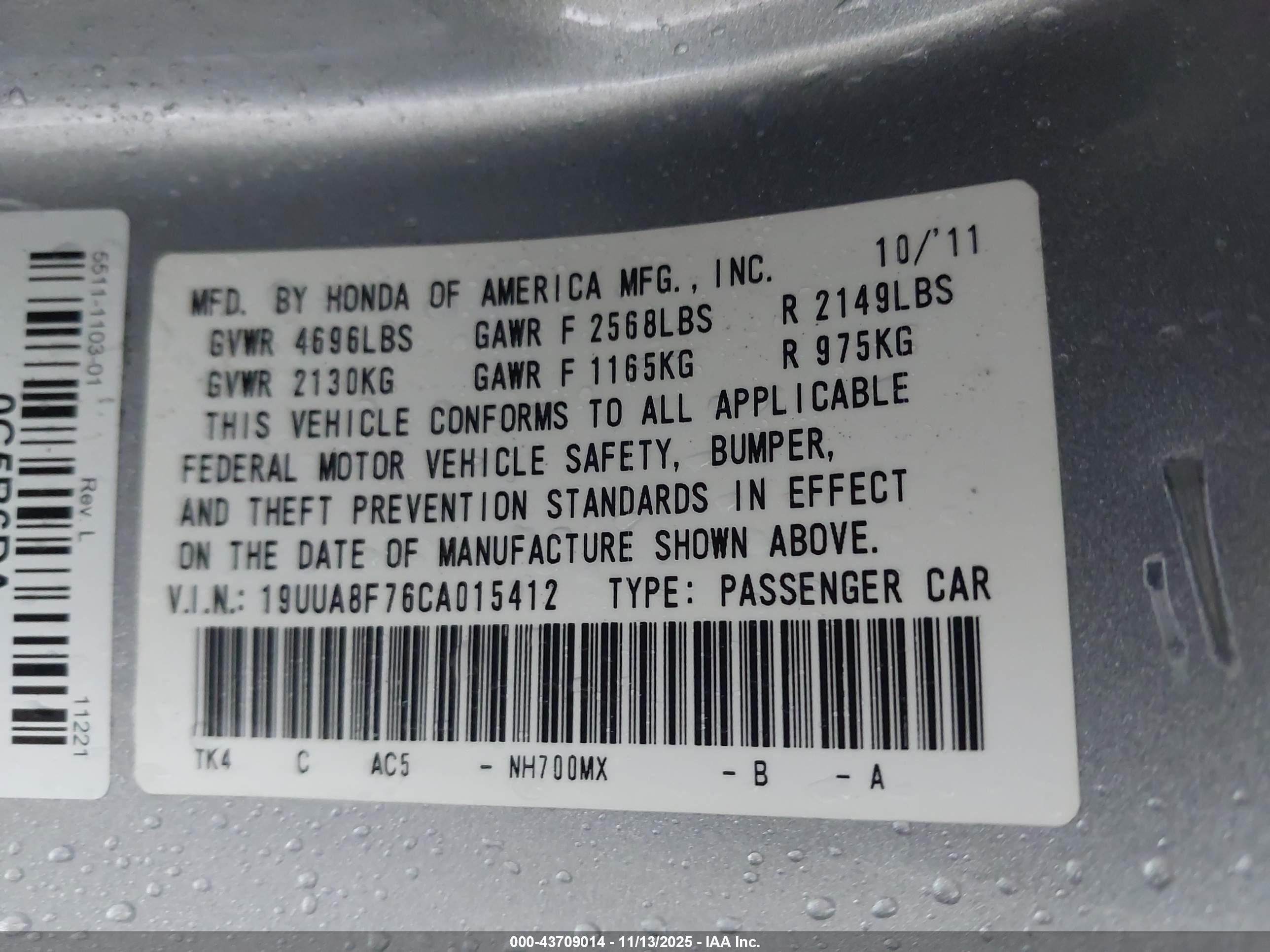 ACURA TL image 9