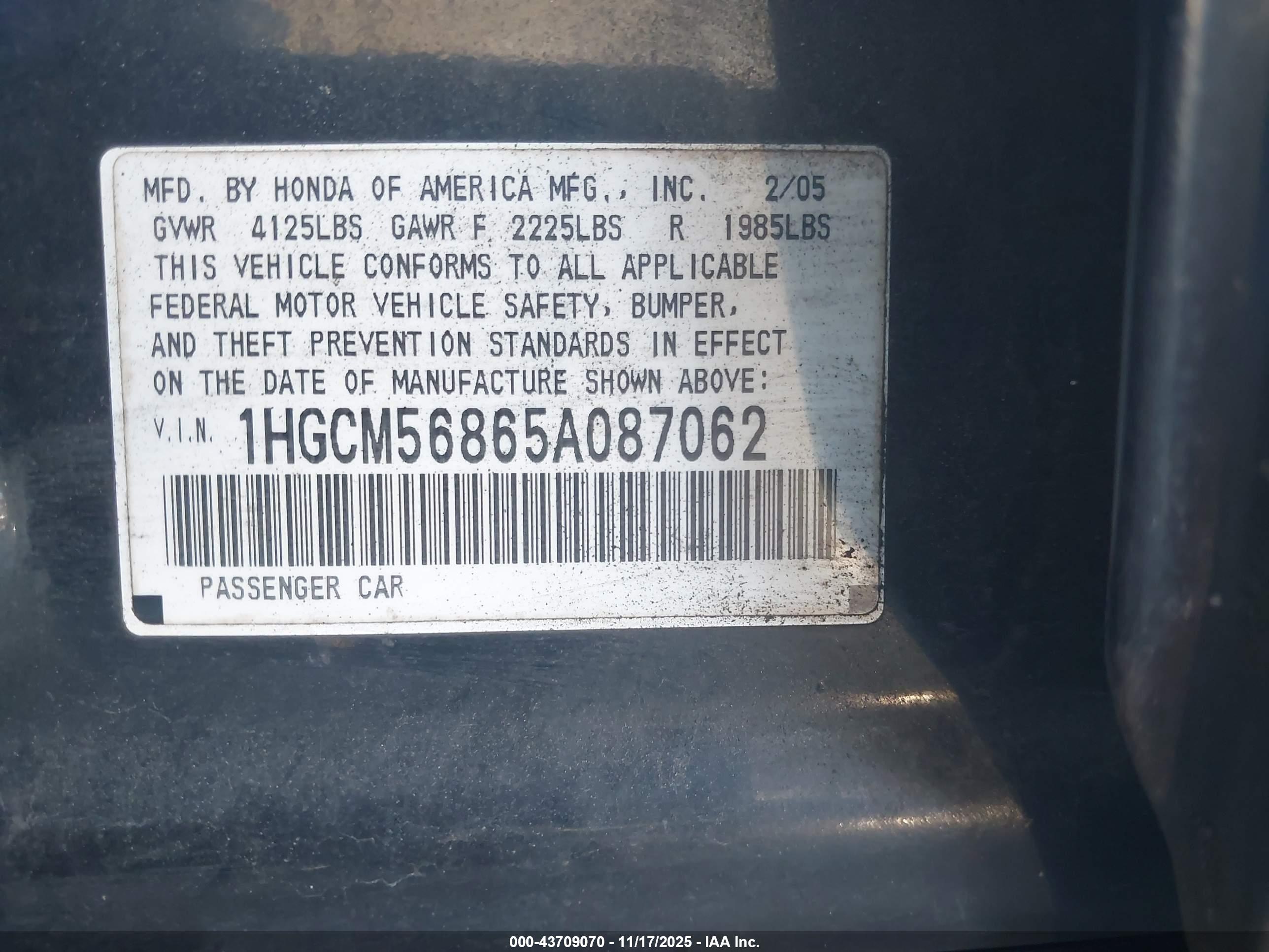 HONDA ACCORD image 9