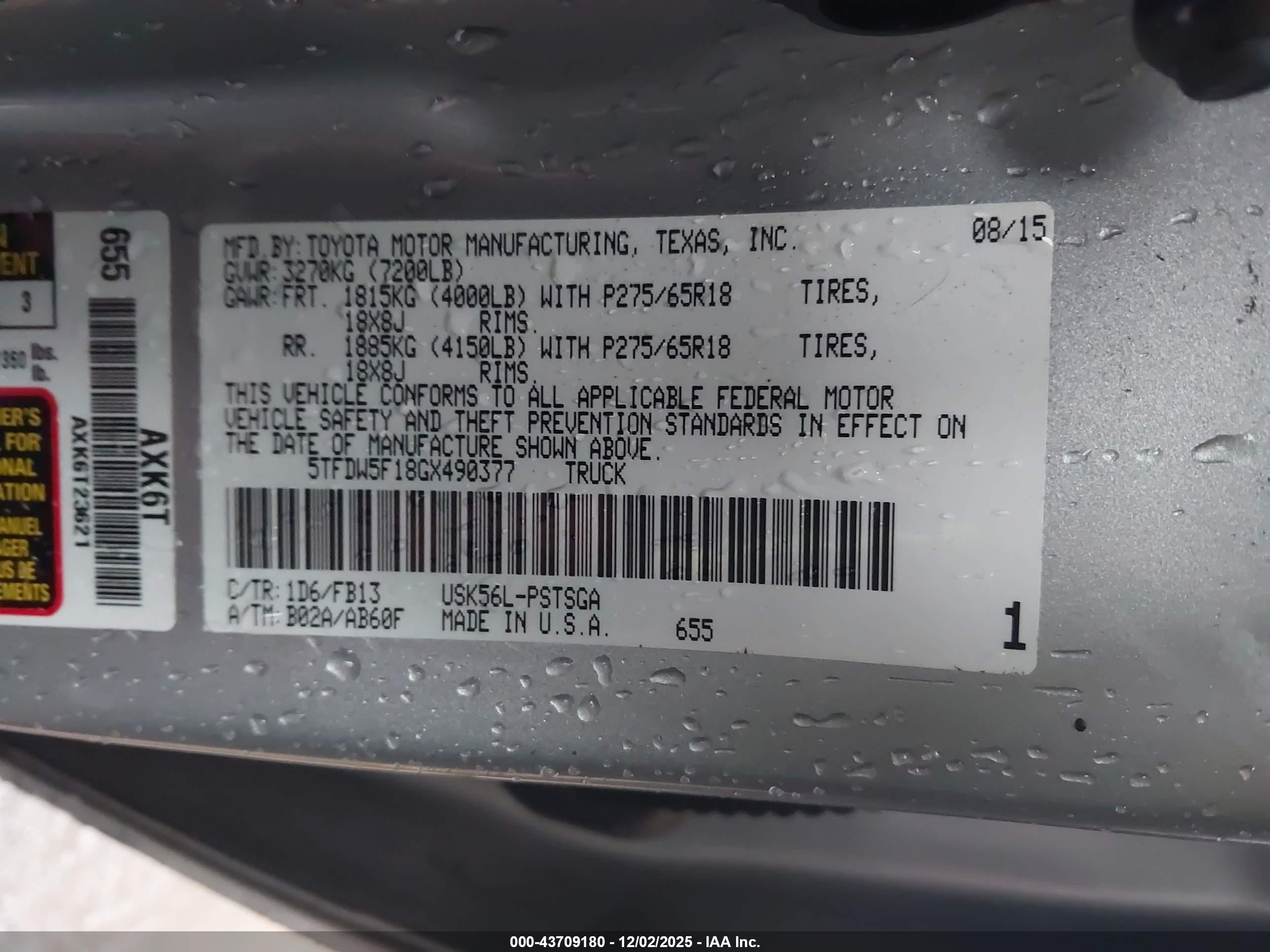 TOYOTA TUNDRA image 9