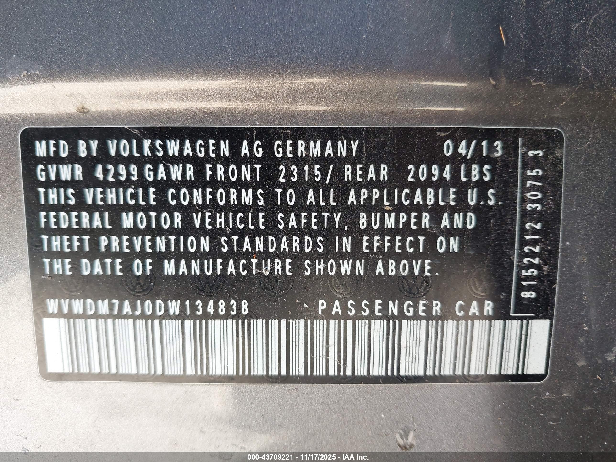 VOLKSWAGEN GOLF image 9