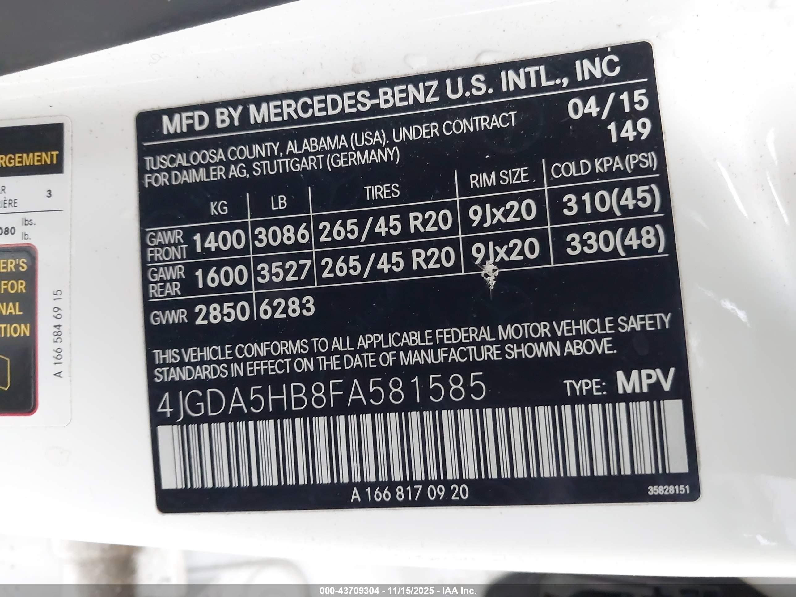 MERCEDES-BENZ ML image 9