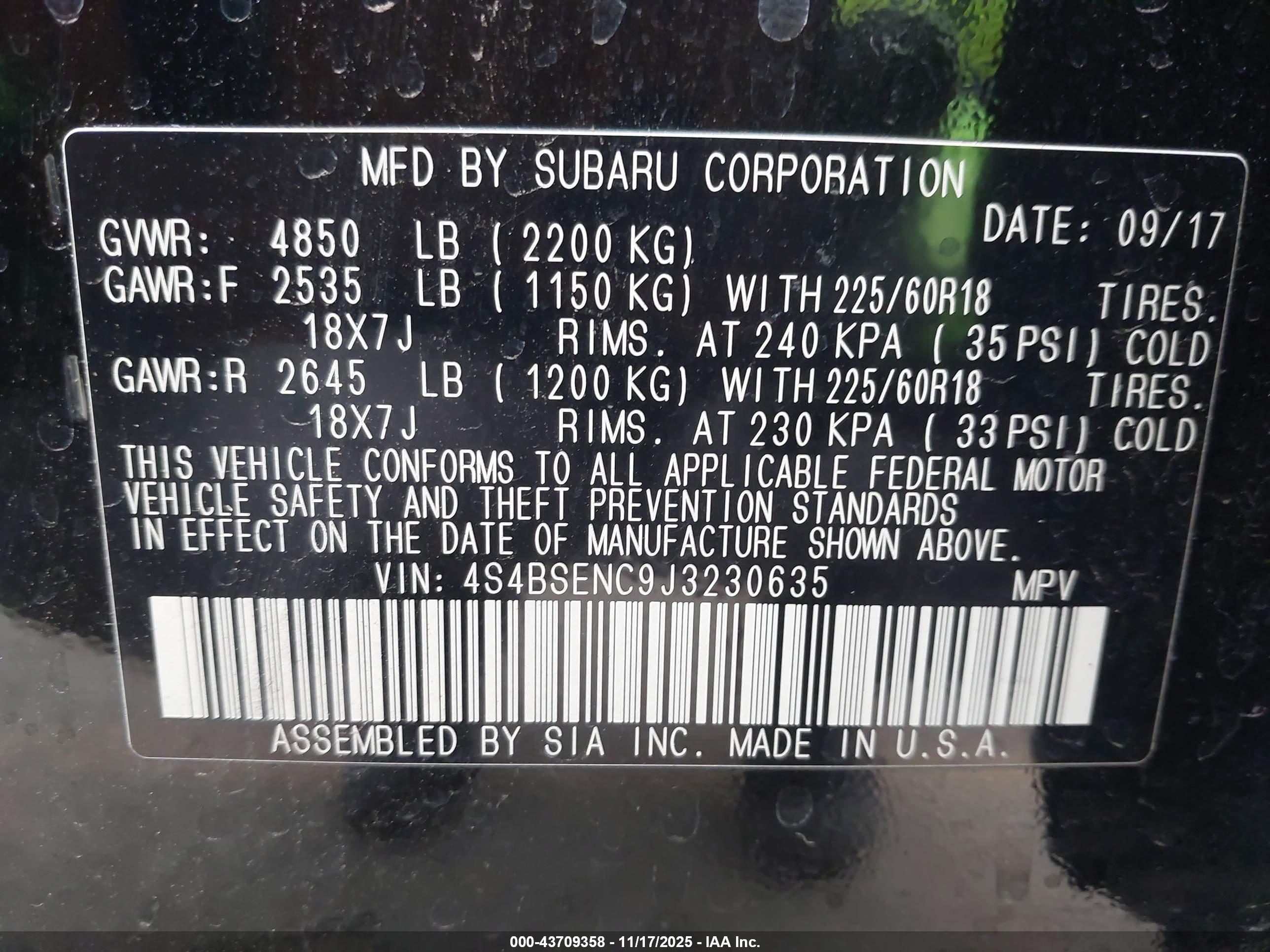 SUBARU OUTBACK image 9