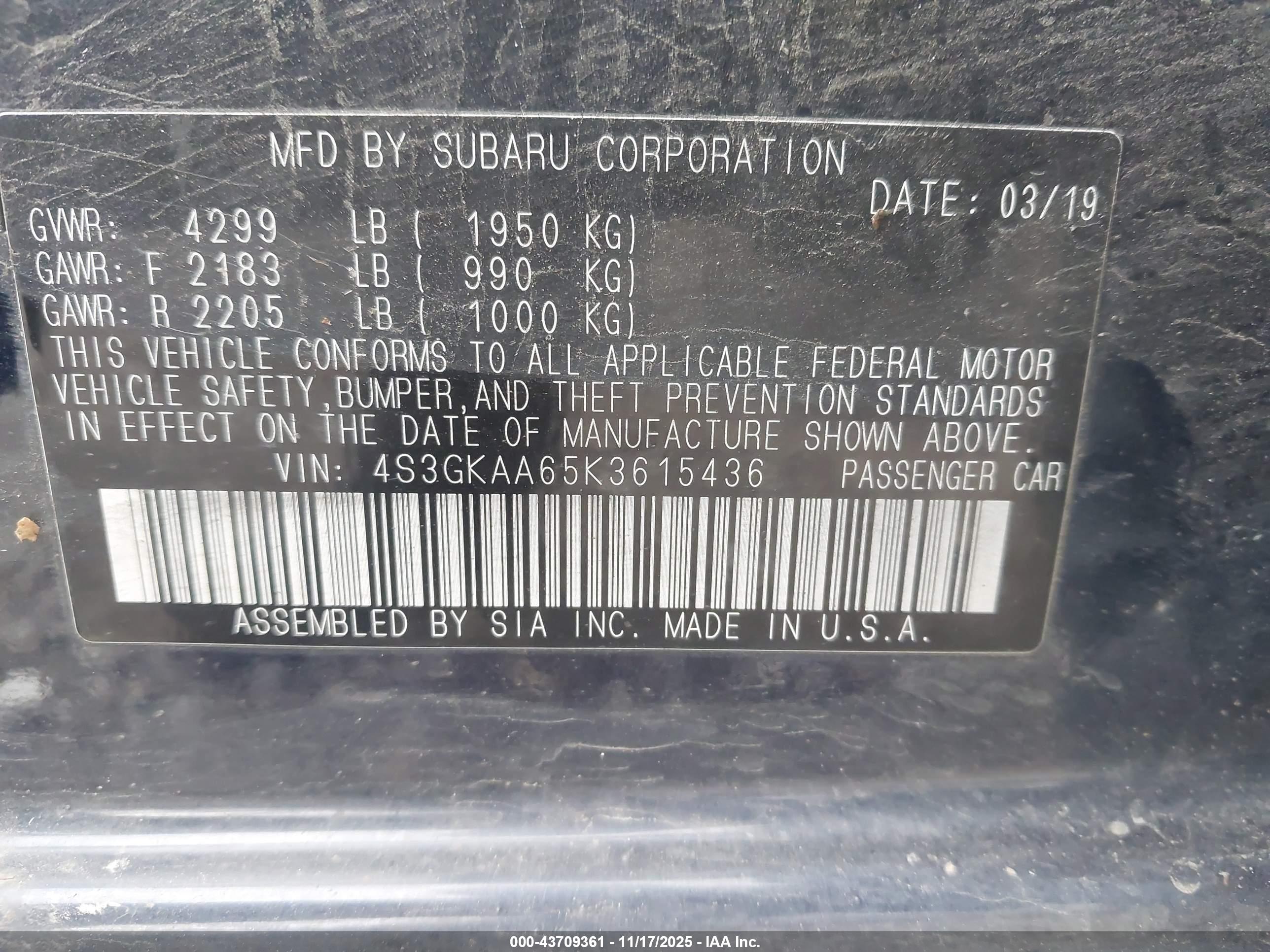 SUBARU IMPREZA image 9