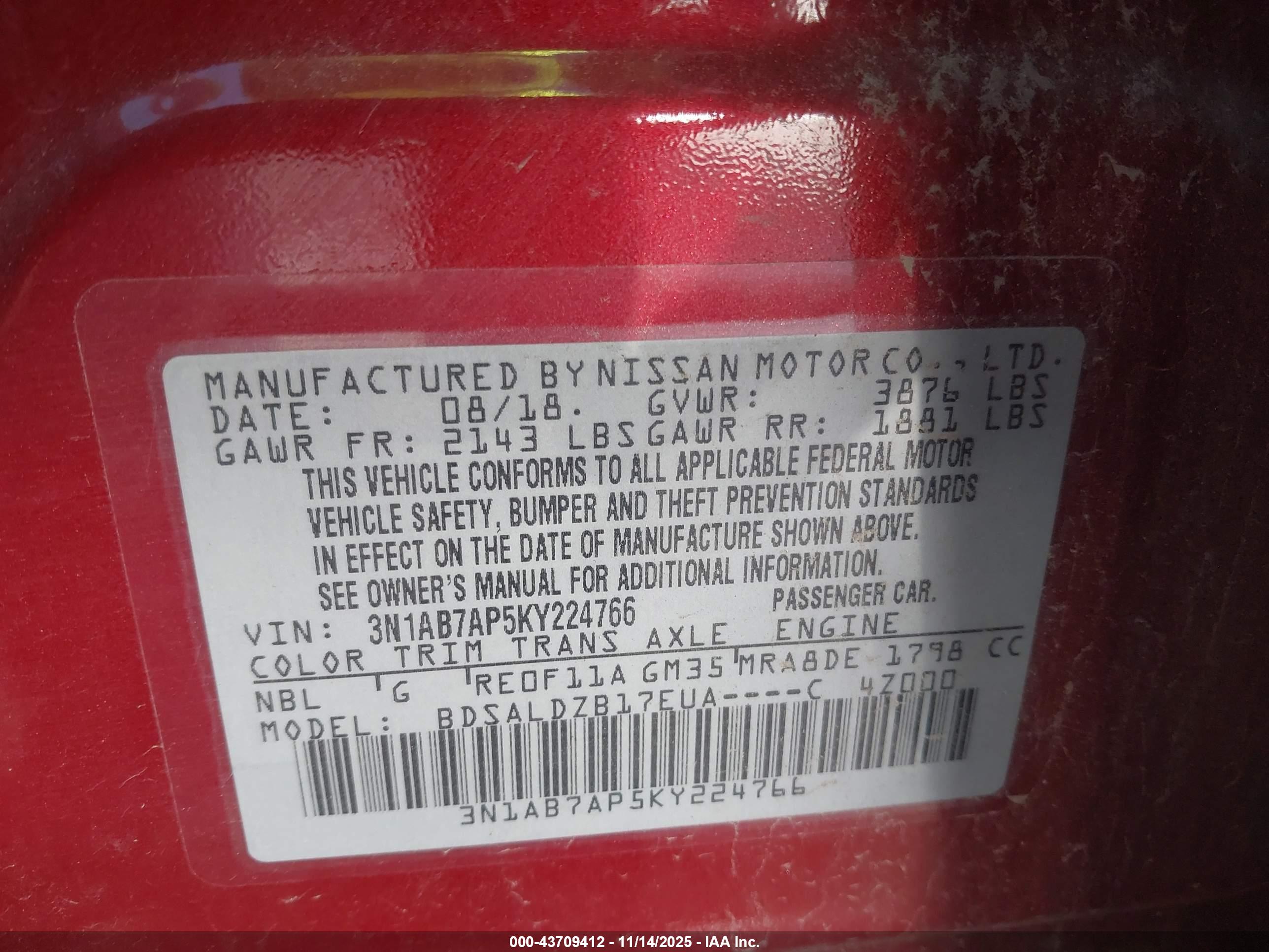 NISSAN SENTRA image 9