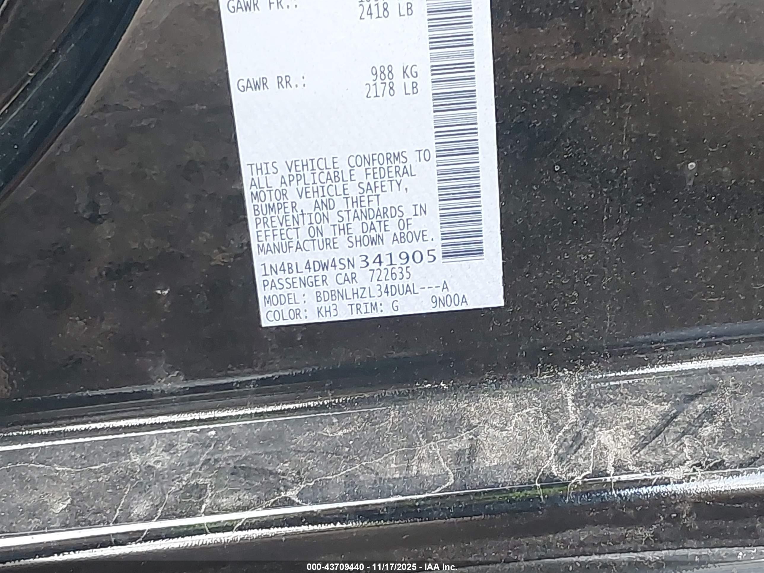 NISSAN ALTIMA image 9