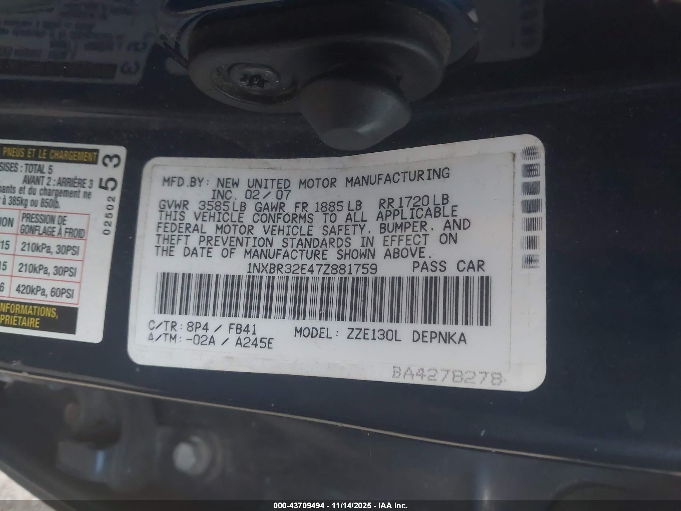 TOYOTA COROLLA image 9