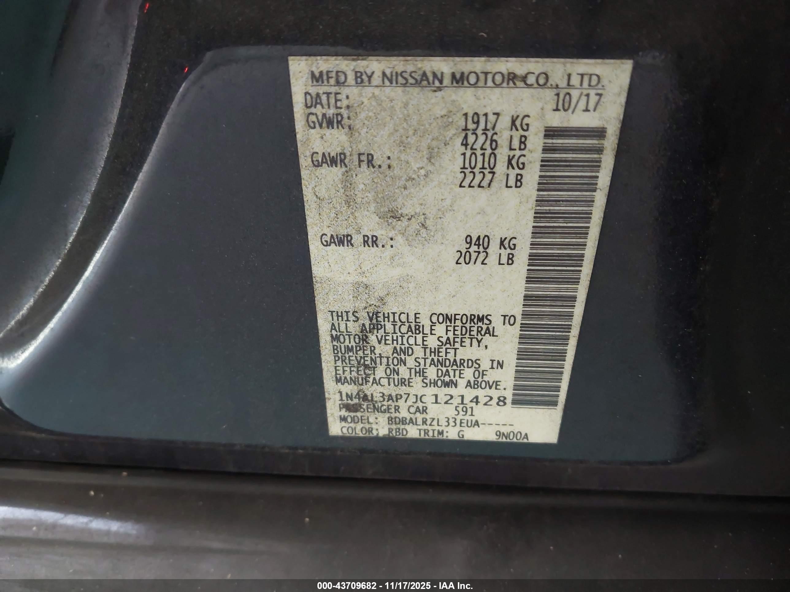 NISSAN ALTIMA image 9