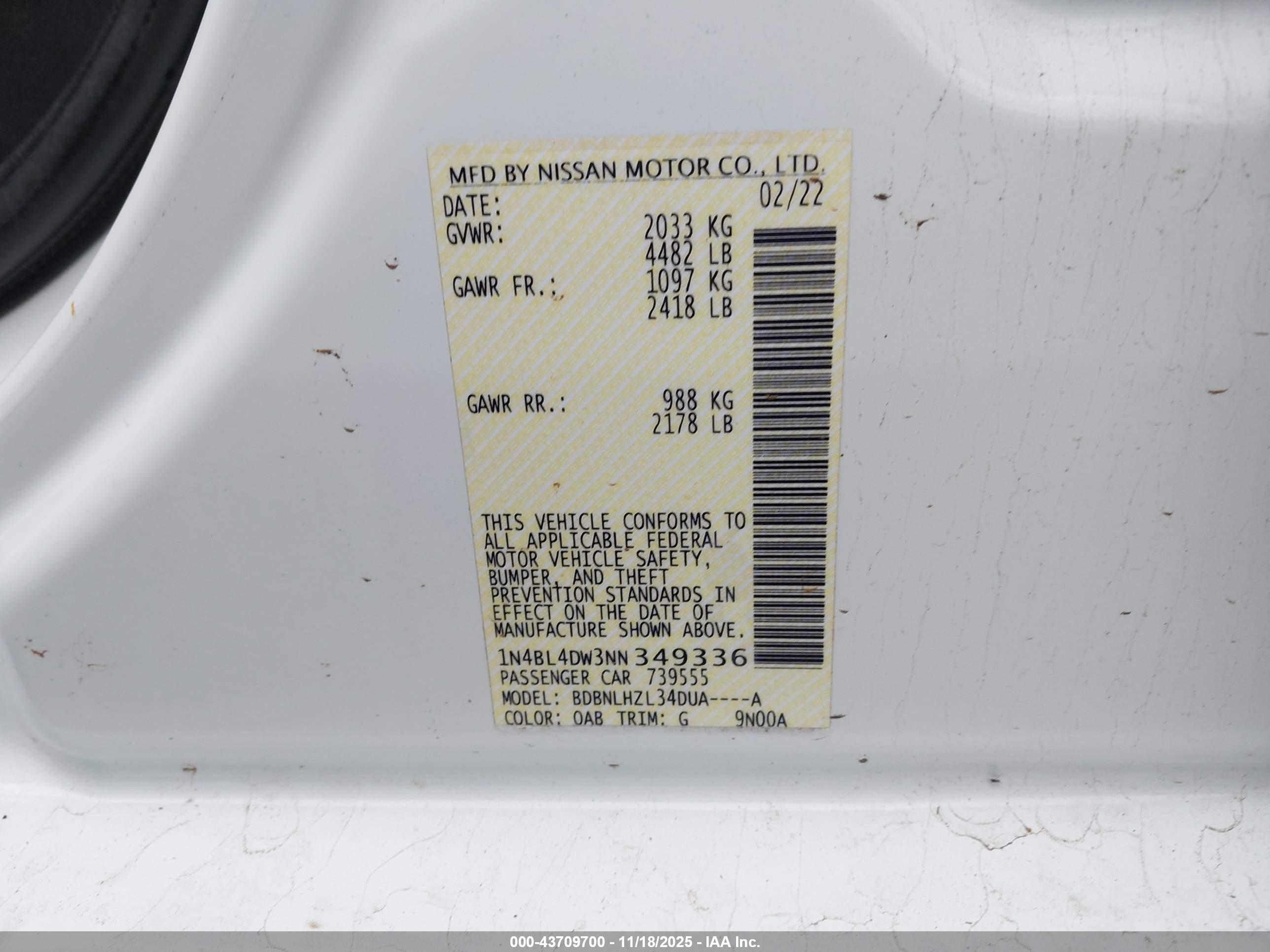 NISSAN ALTIMA image 9