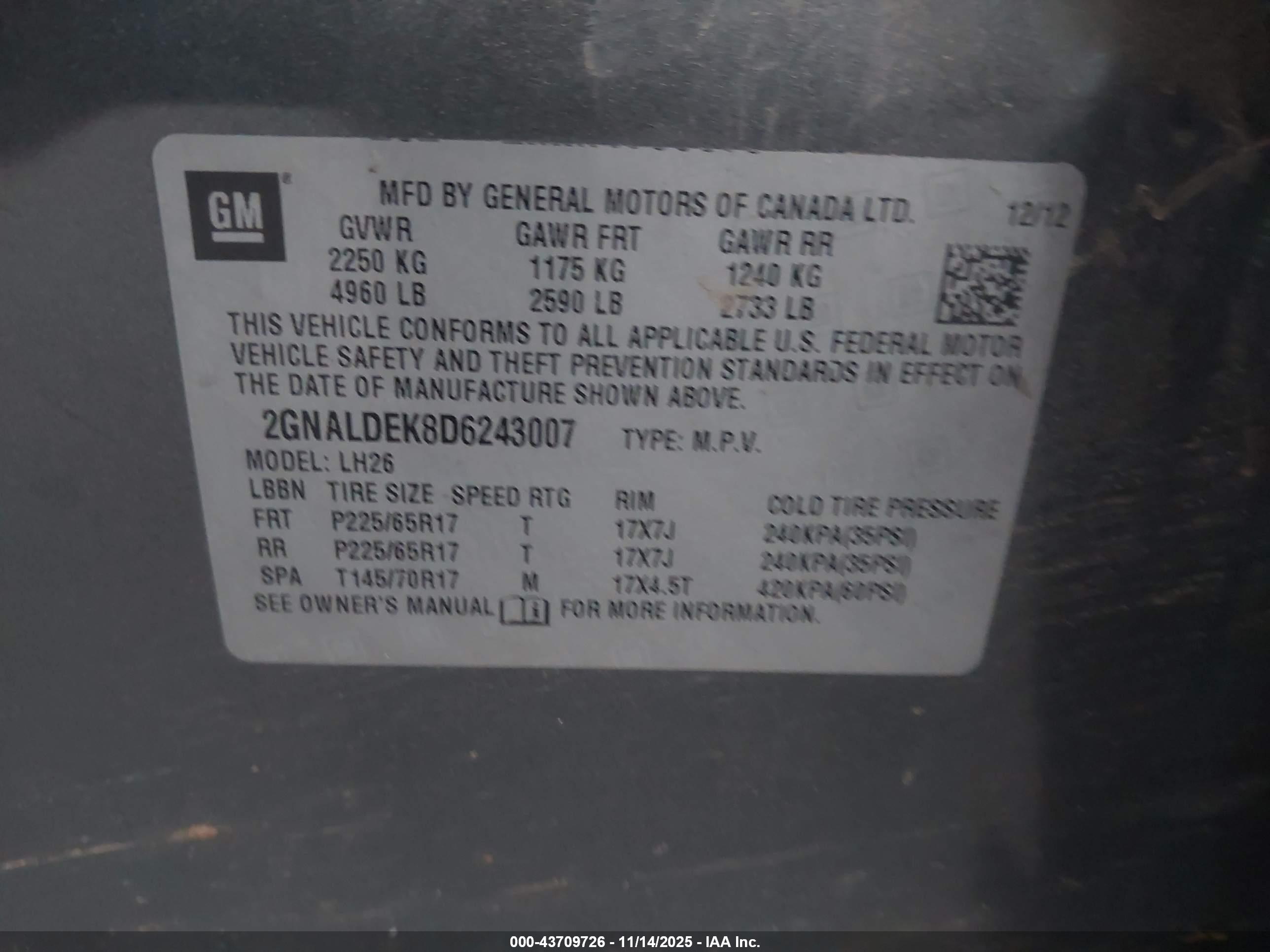 CHEVROLET EQUINOX image 9