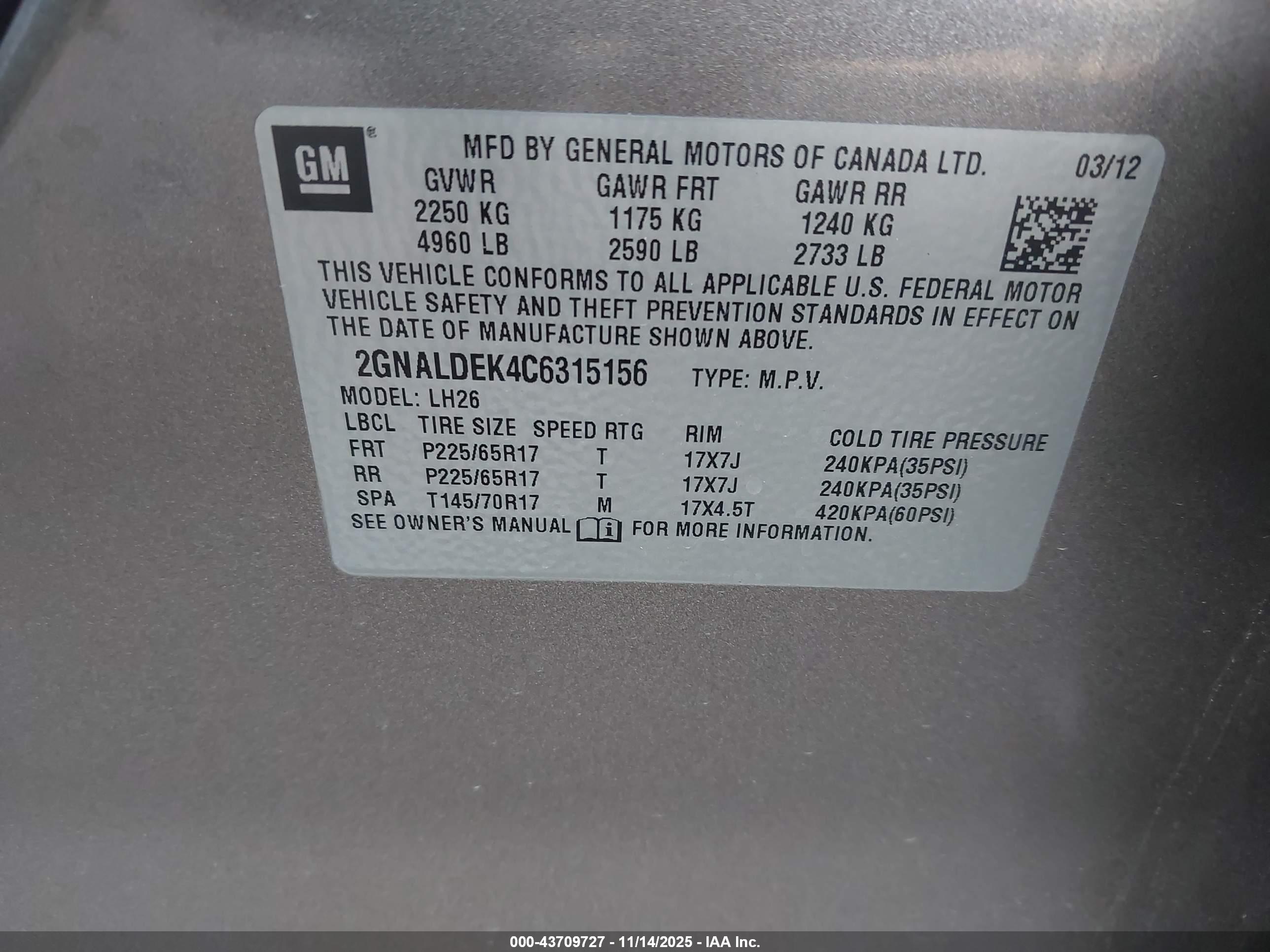 CHEVROLET EQUINOX image 9