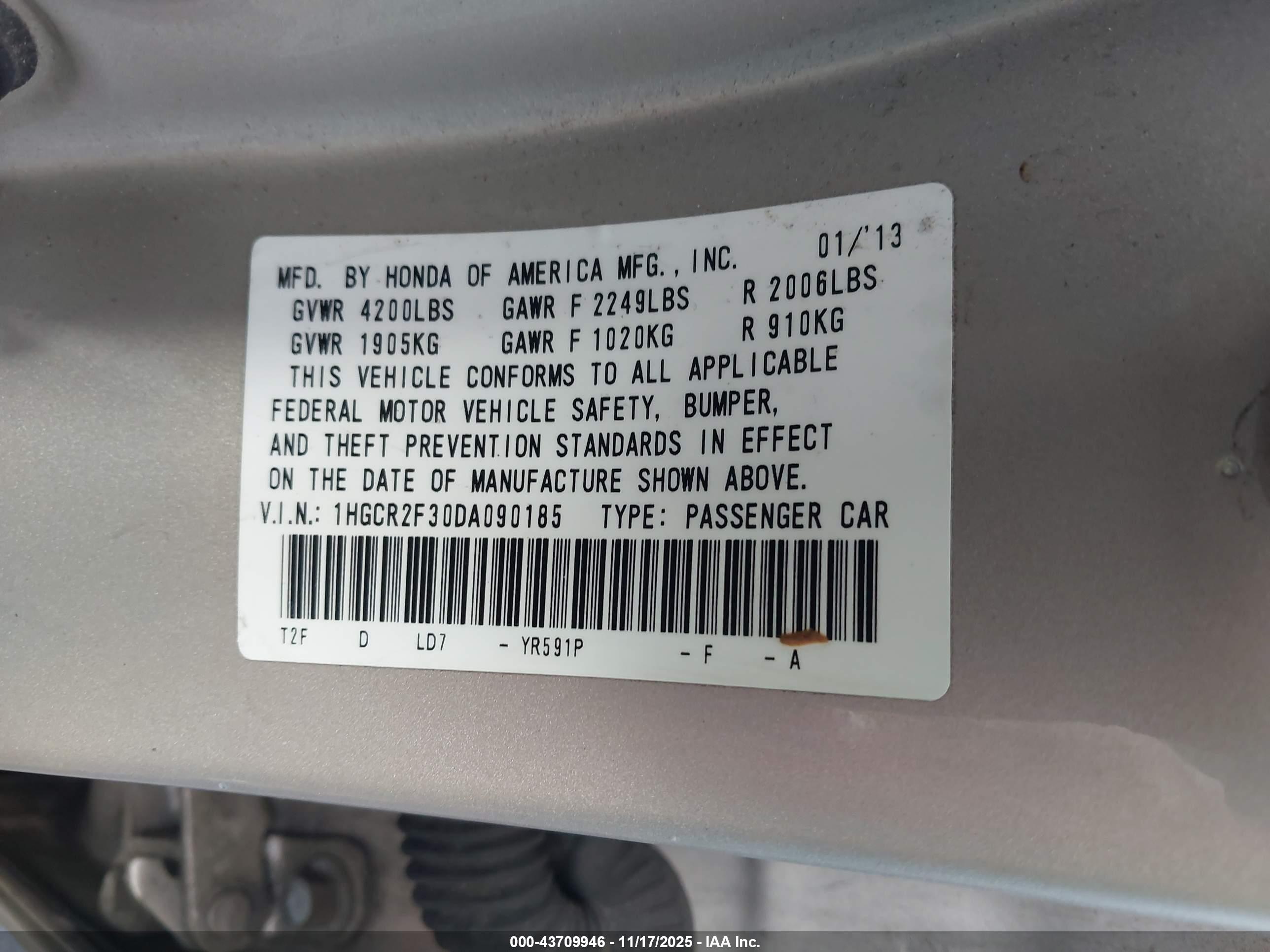 HONDA ACCORD image 9