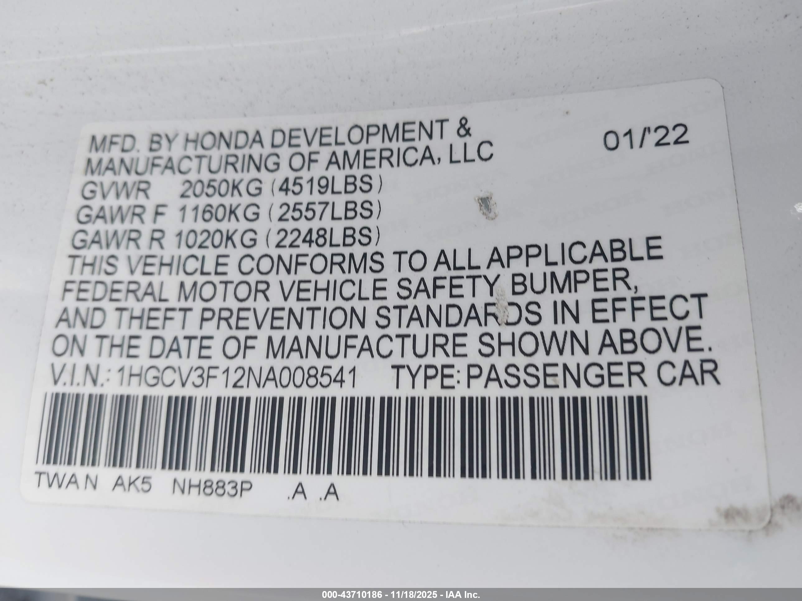 HONDA ACCORD image 9