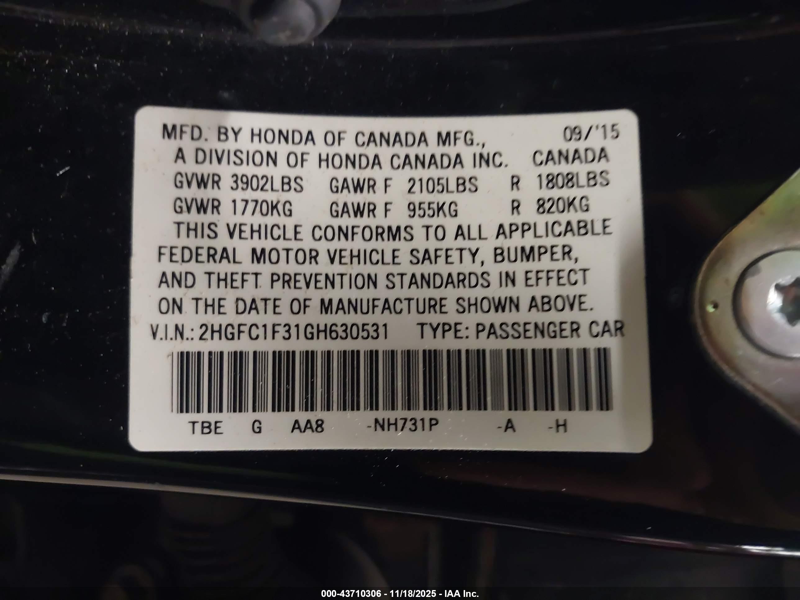 HONDA CIVIC image 9