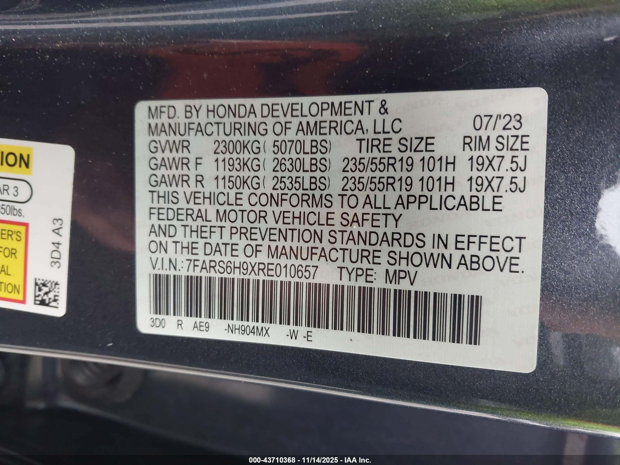 HONDA CR-V image 9