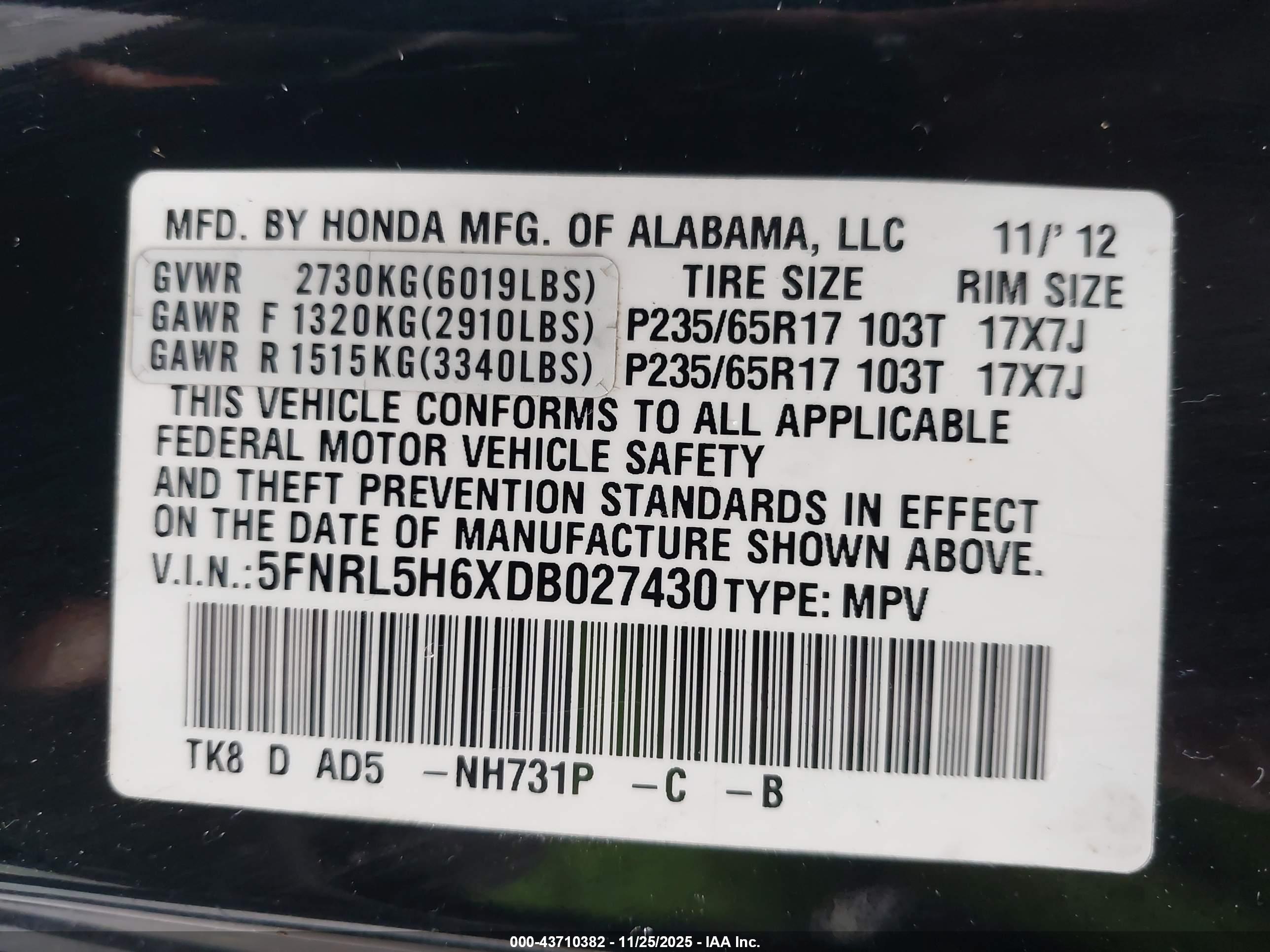 HONDA ODYSSEY image 9