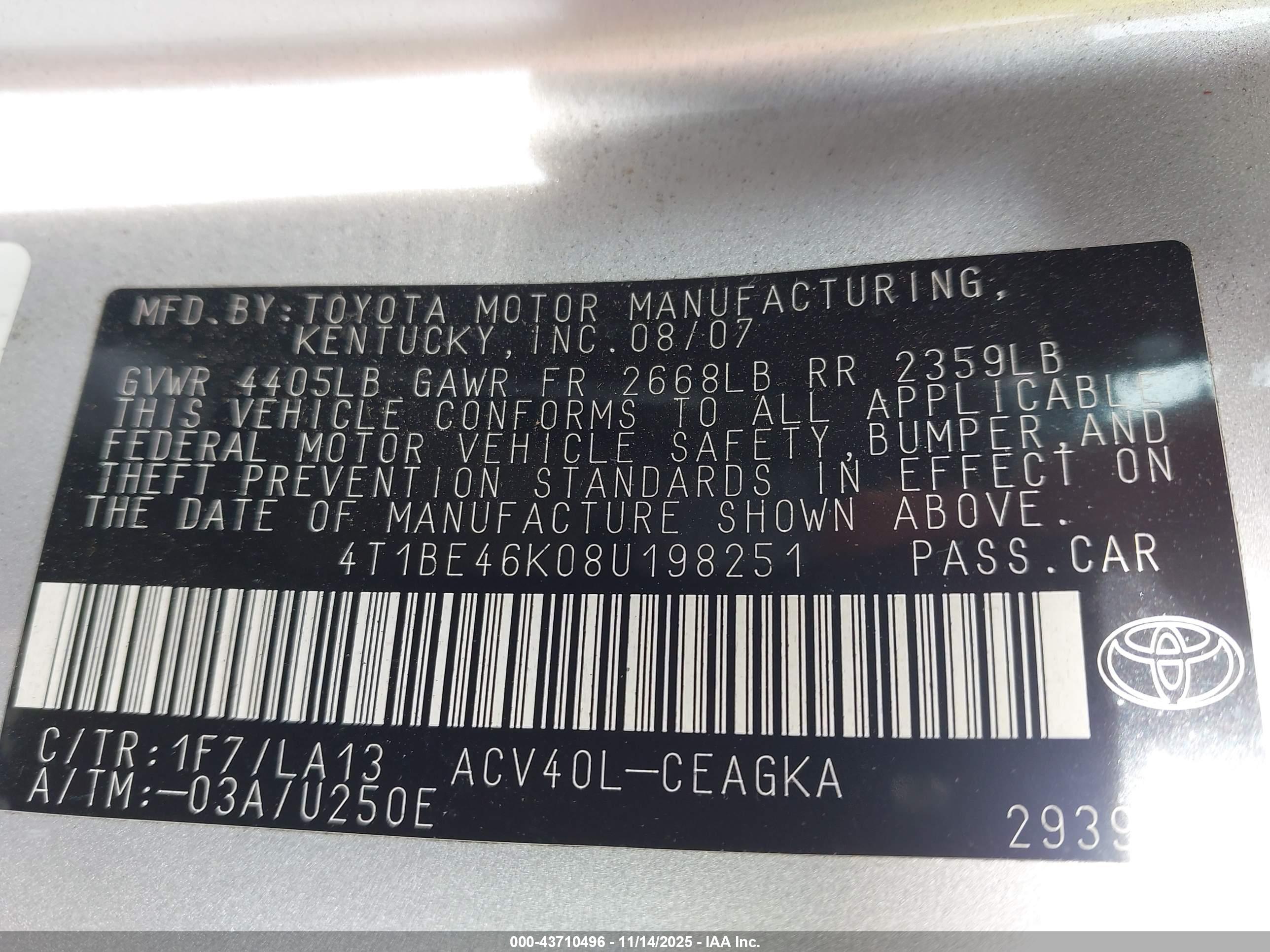 TOYOTA CAMRY image 9